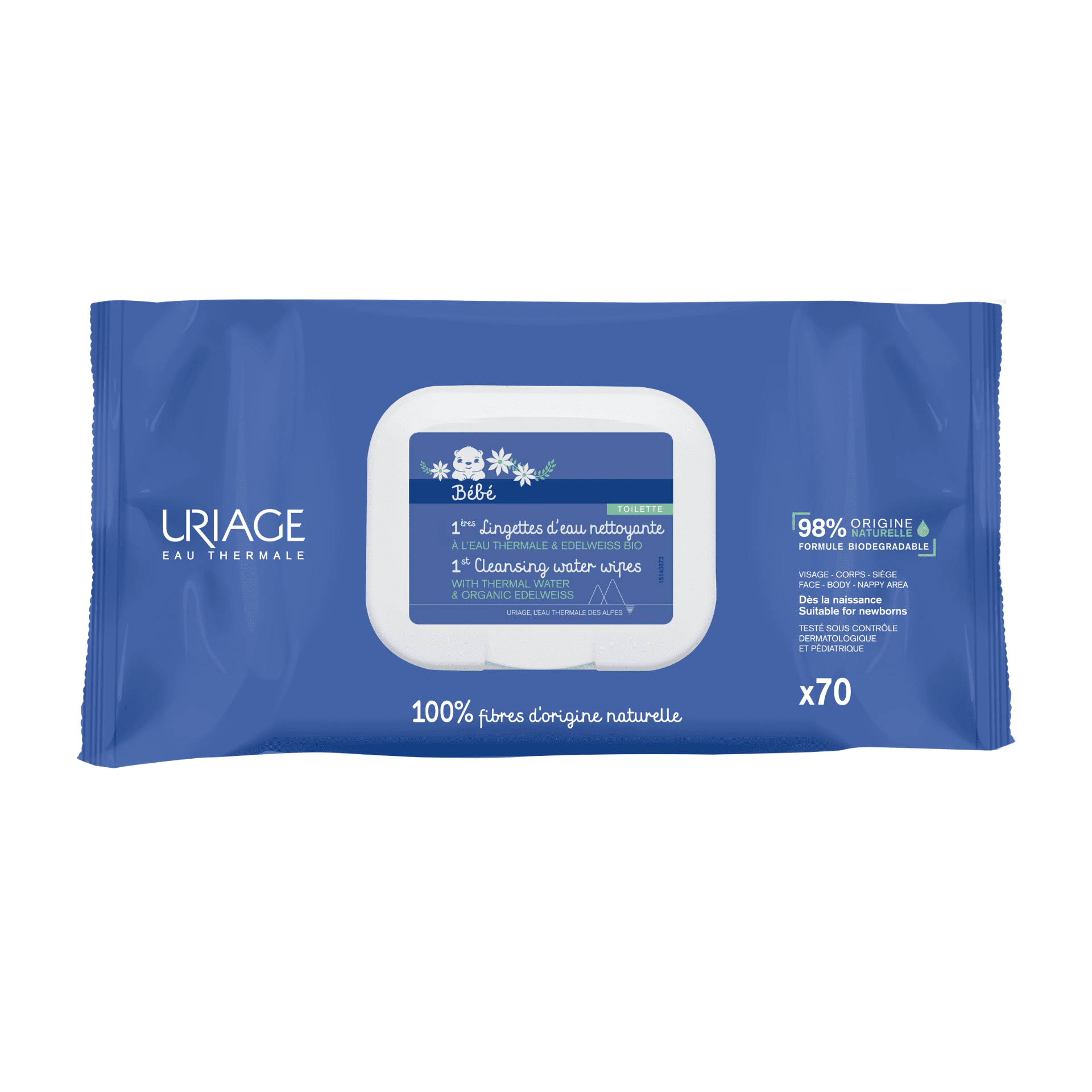 Uriage Bébé 1ères Lingettes d'Eau Nettoyante Uriage Bébé 1ères Lingettes d'Eau Nettoyante