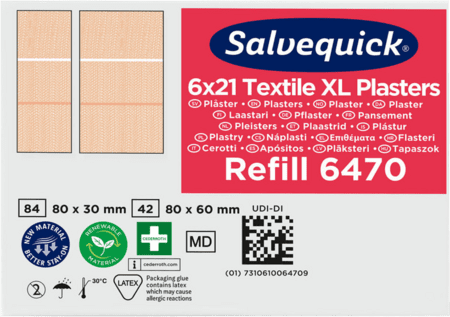 Salvequick Pleisters Navulling XL Textiel