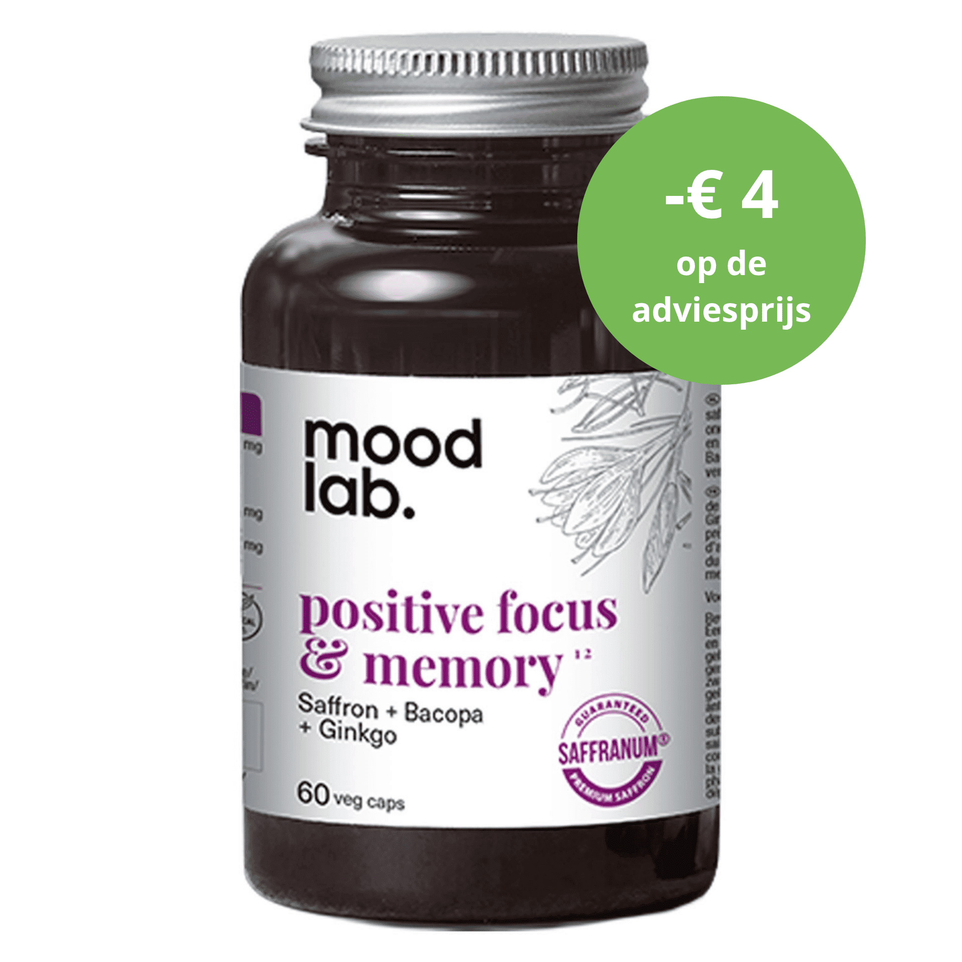 Positive Focus & Memory Pot Caps 60 Positive Focus & Memory Pot Caps 60