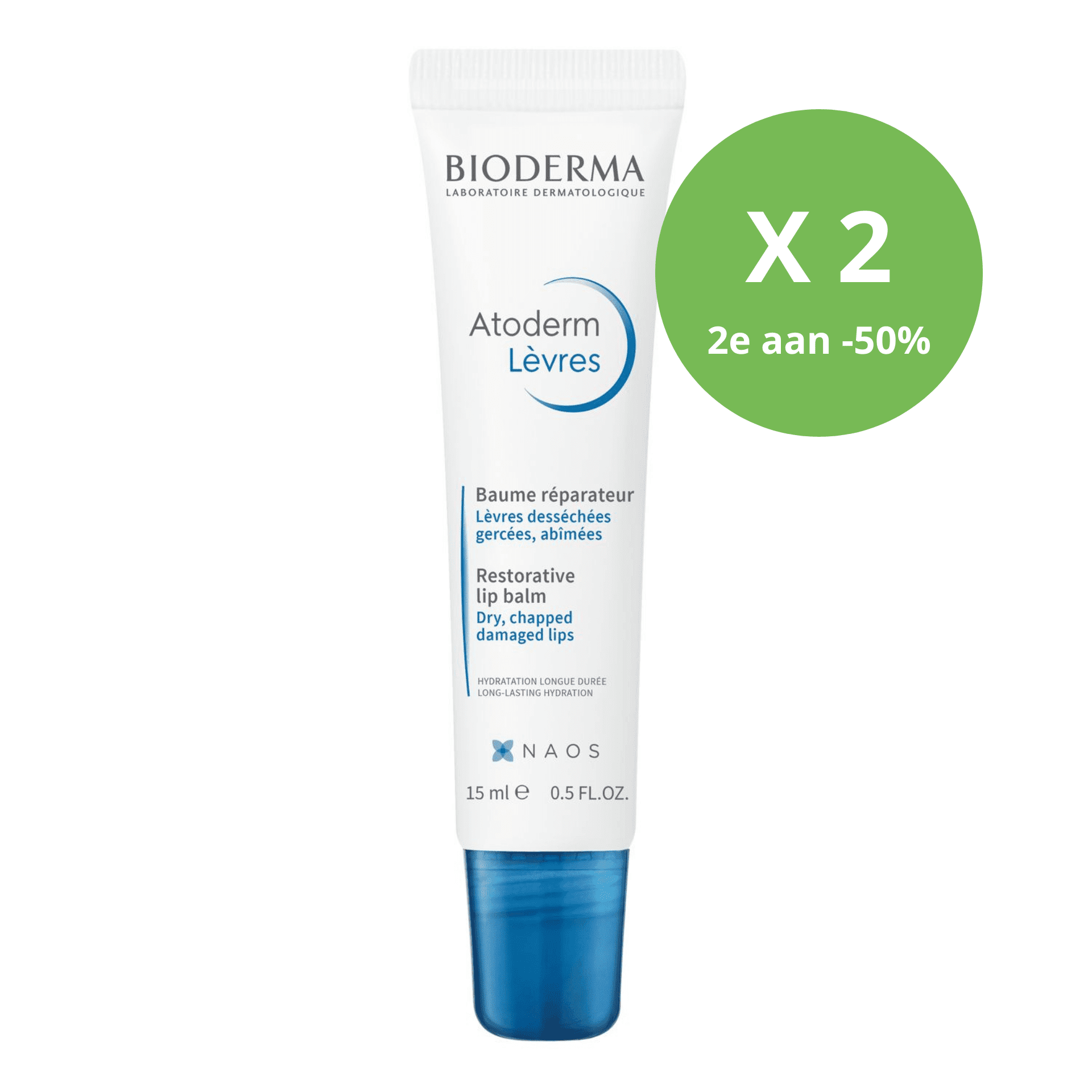 Bioderma Atoderm Baume Levres Tube 2x15ml 2e -50% Bioderma Atoderm Baume Levres Tube 2x15ml 2e -50%