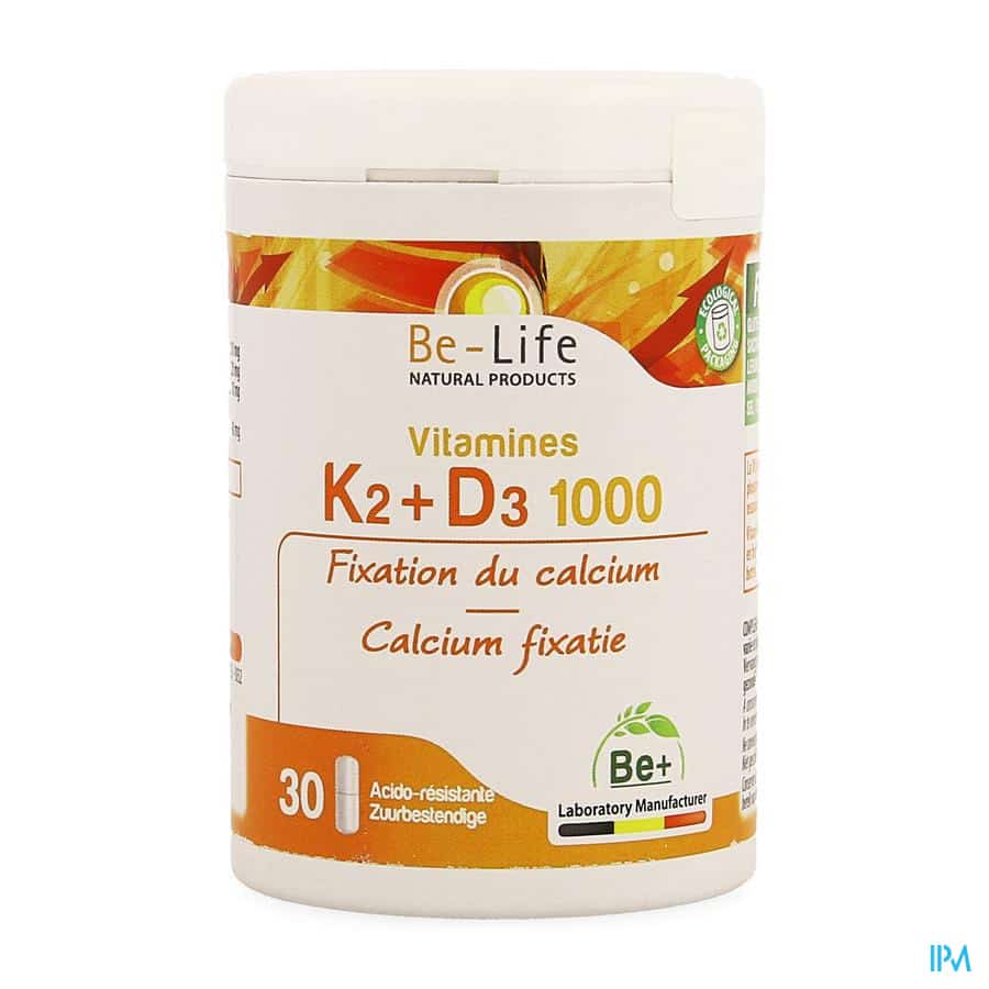 Be Life Vitamines K2 + D3 1000 Be Life Vitamines K2 + D3 1000