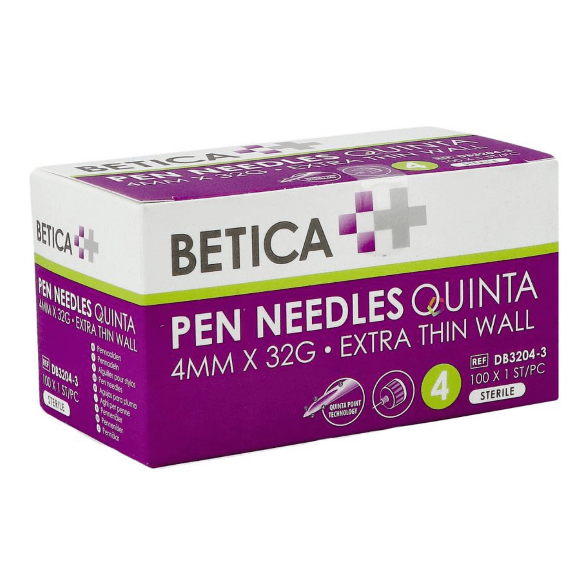 Betica Pen Needles Quinta 4 mm x 32 g 