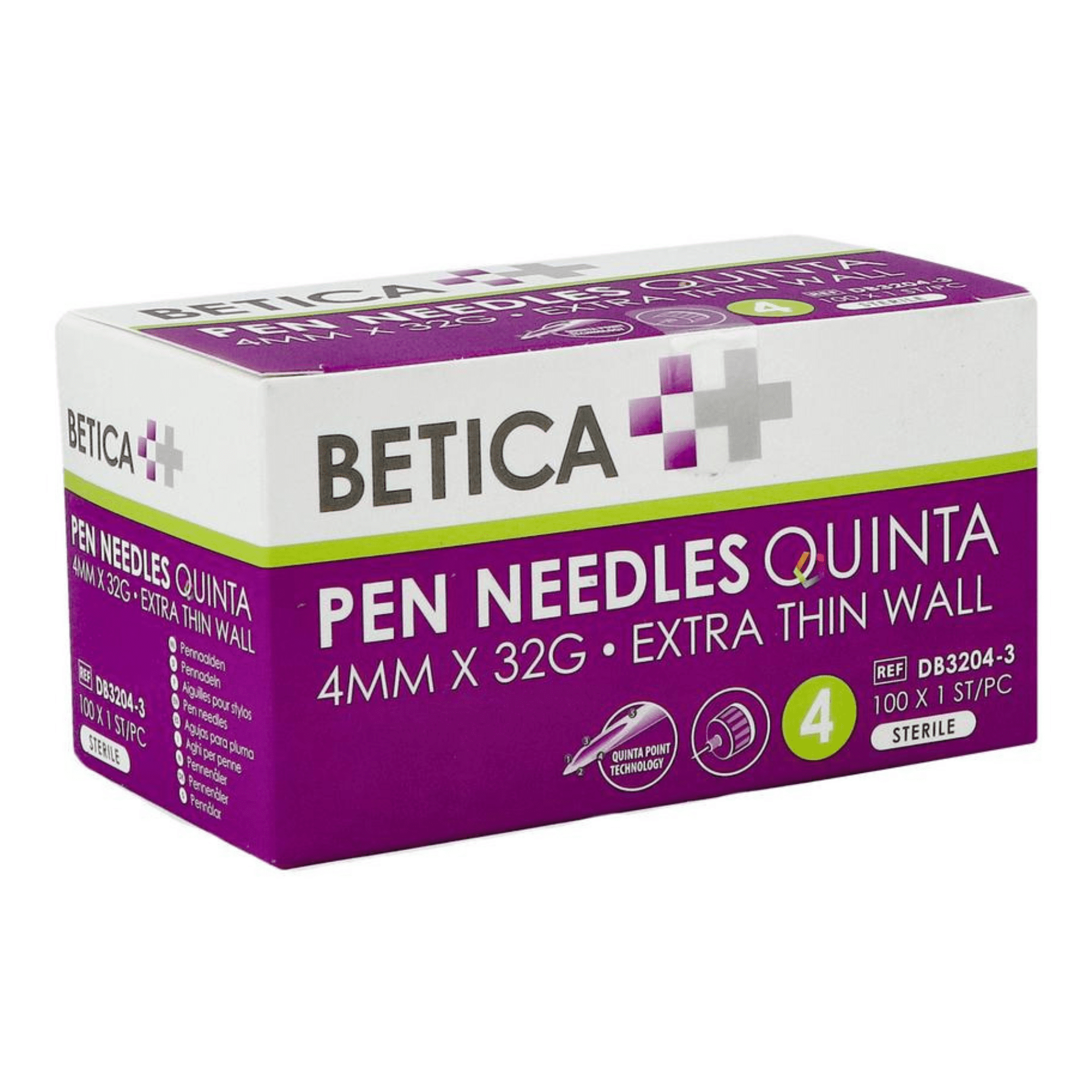 Betica Pen Needles Quinta 4 mm x 32 g Betica Pen Needles Quinta 4 mm x 32 g