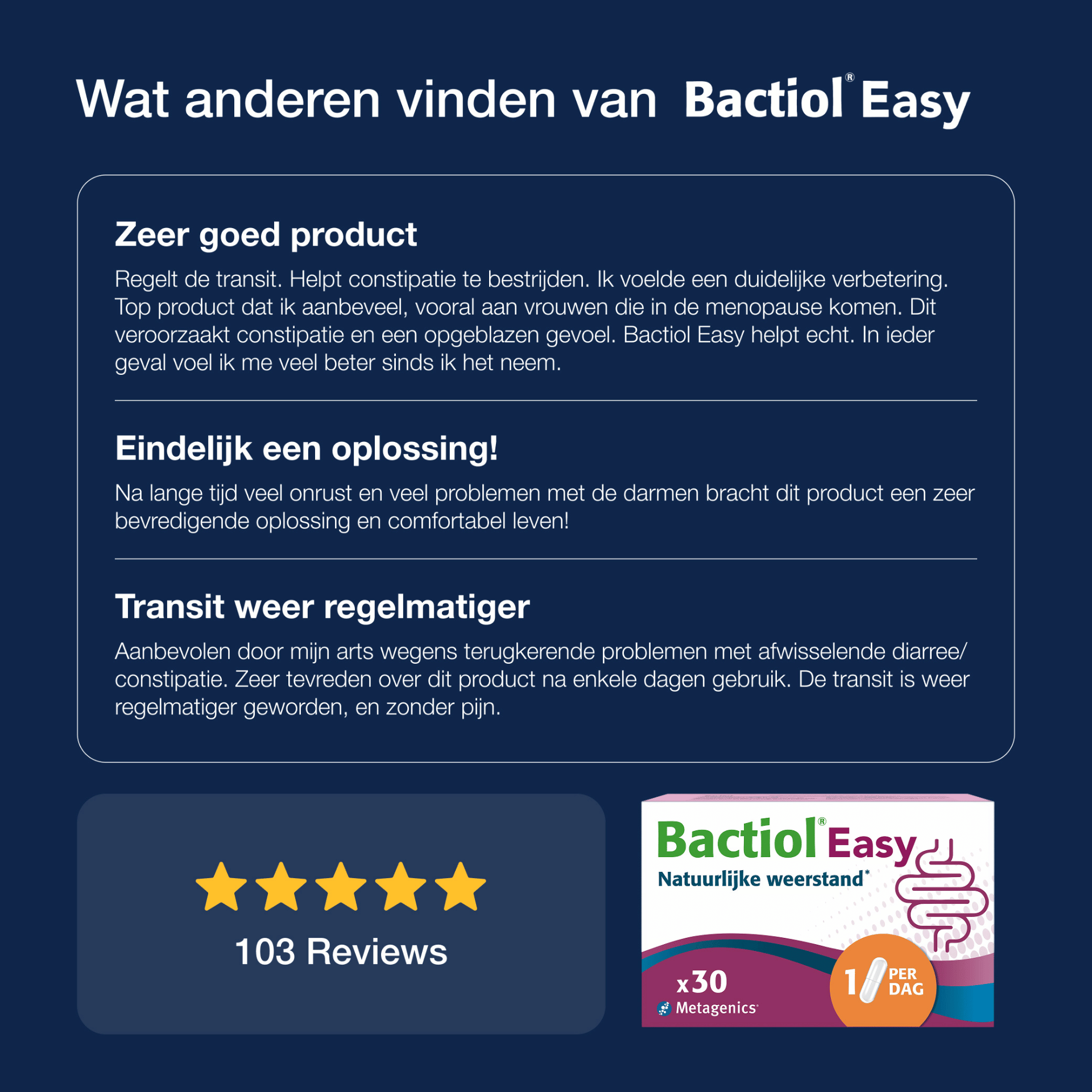 Bactiol Easy Caps 60 Metagenics