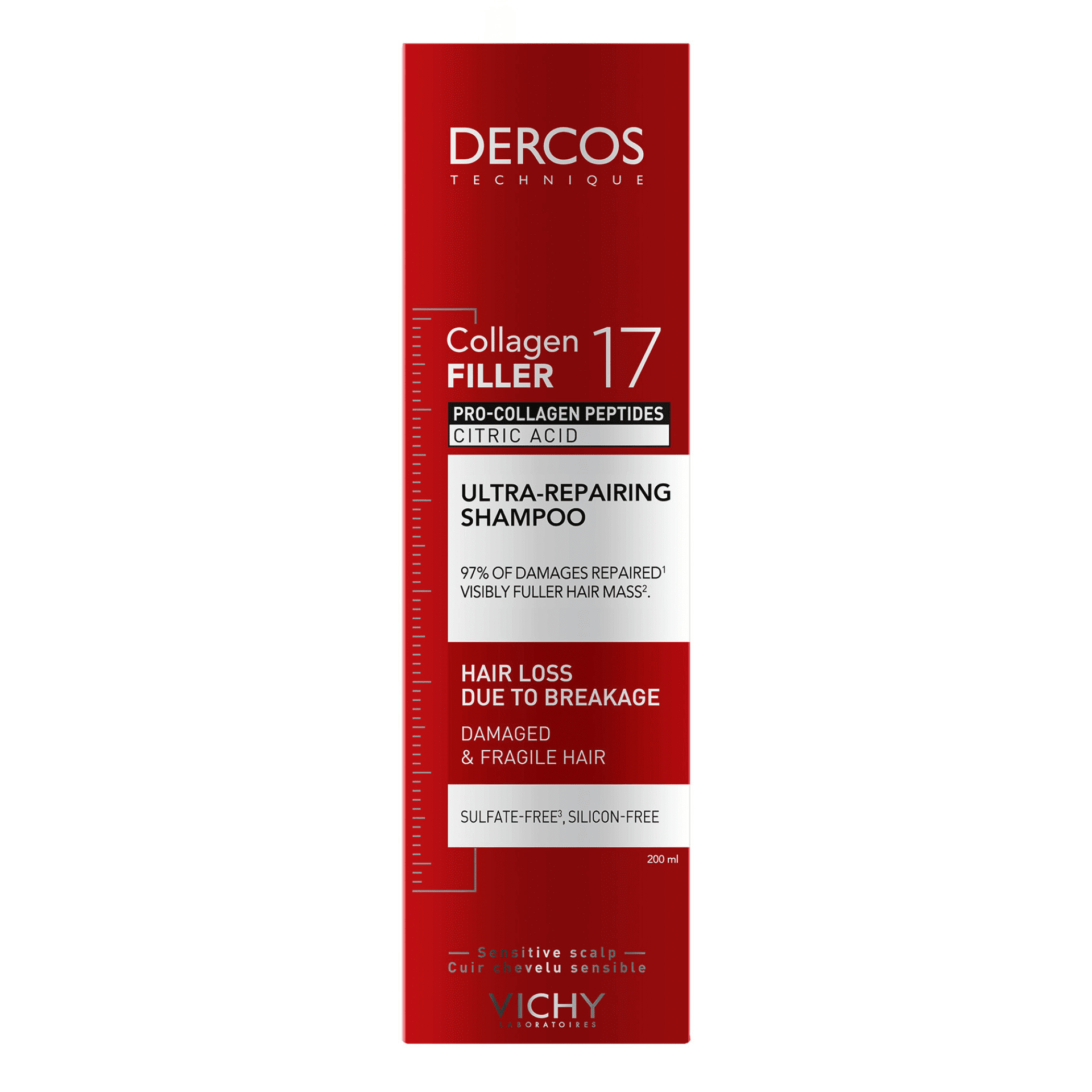 Vichy Dercos Collagen 17 Filler Shampooing Ultra-Réparateur Vichy Dercos Collagen 17 Filler Shampooing Ultra-Réparateur