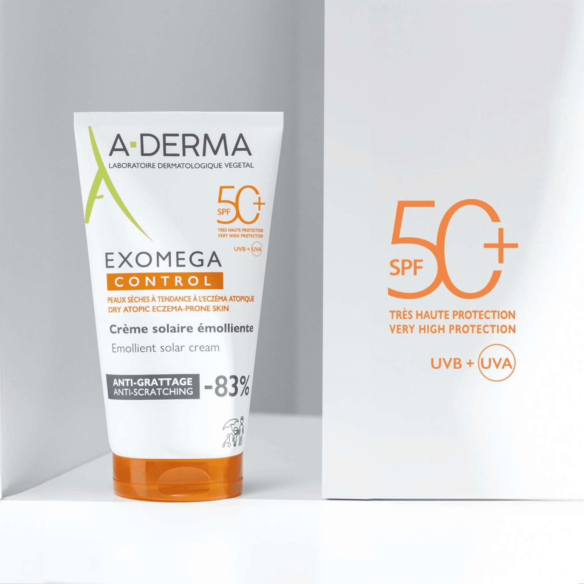 A-Derma Exomega Control Emolliërende Zonnecrème SPF 50+ A-Derma Exomega Control Emolliërende Zonnecrème SPF 50+