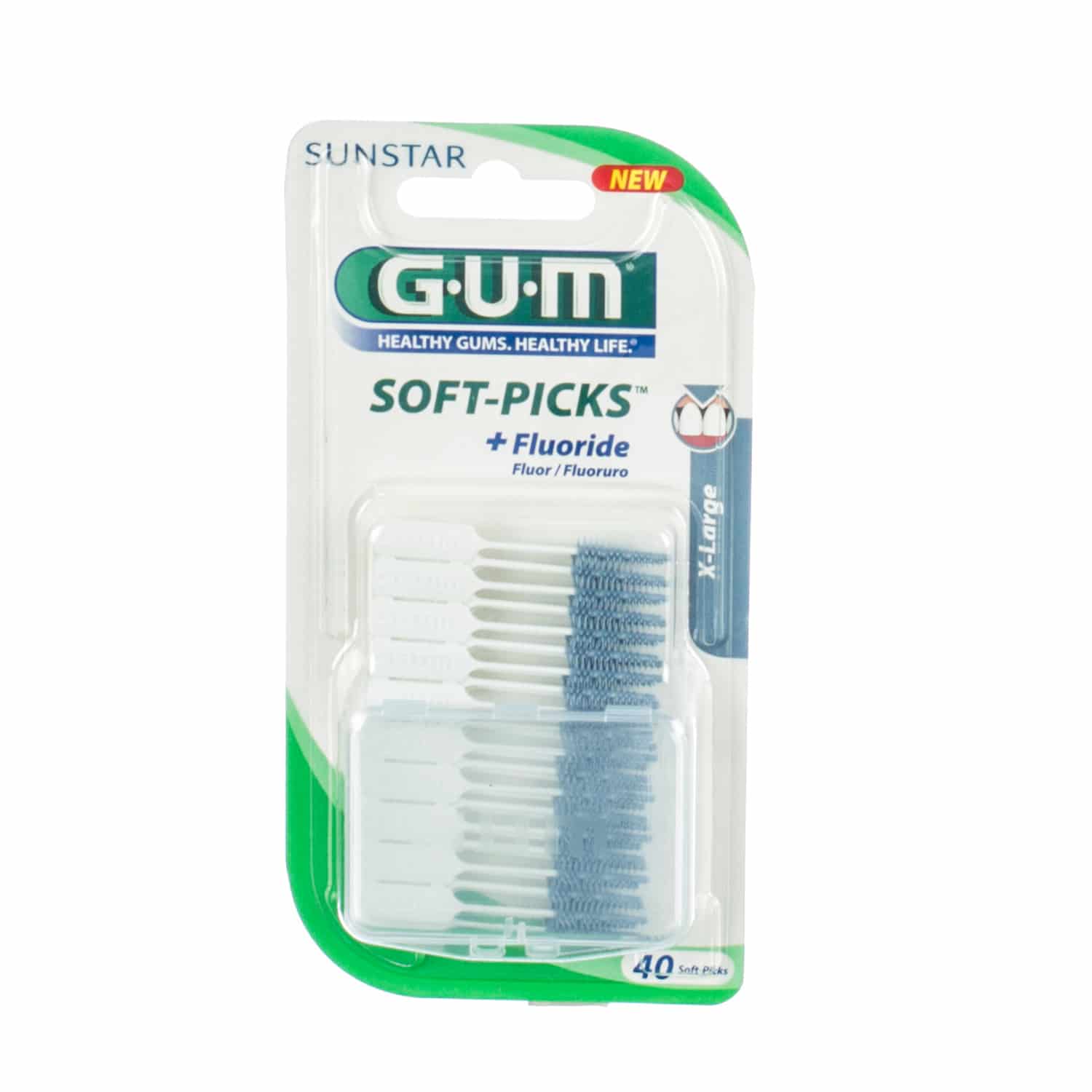 Gum Soft Picks Plastiek Fluor X-Large