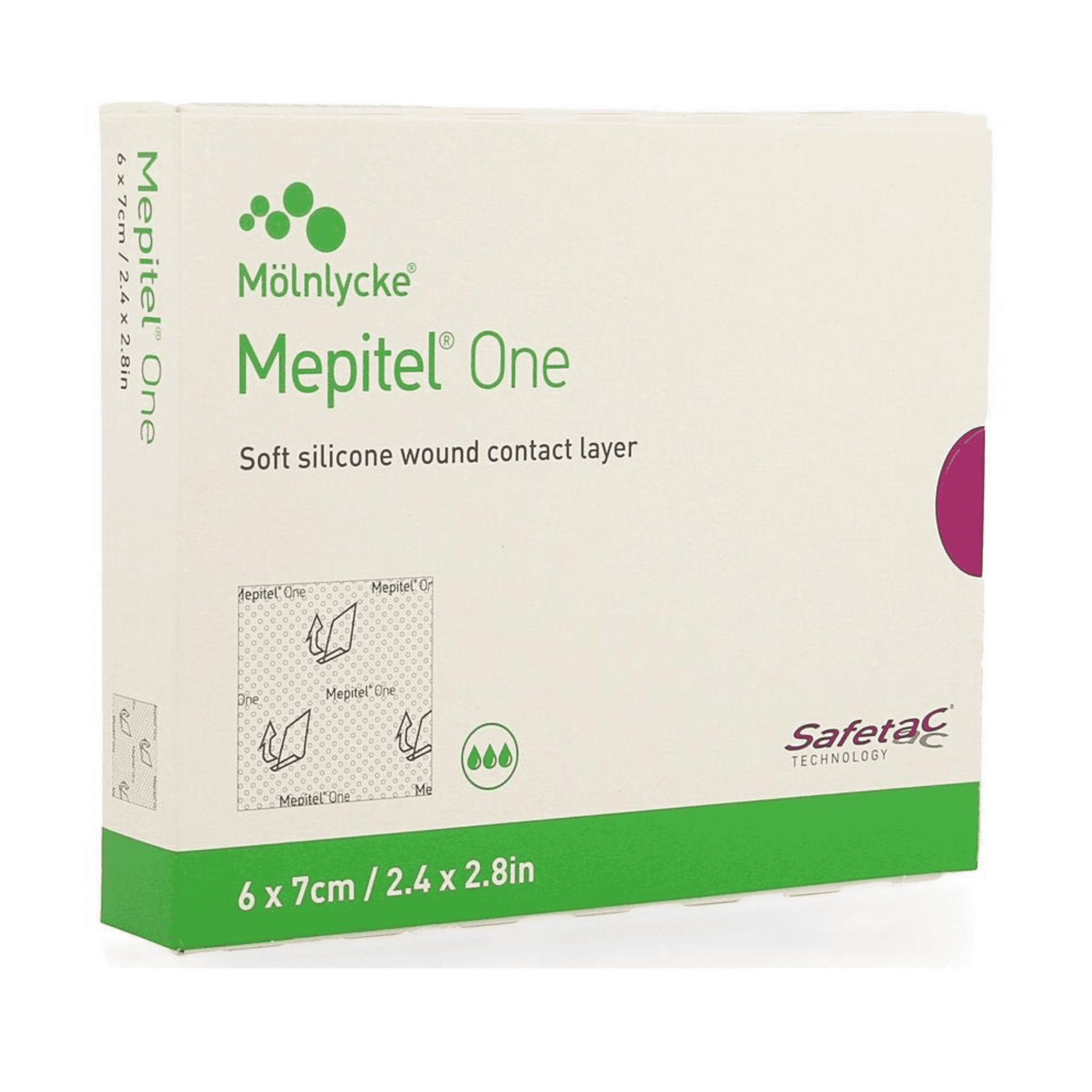Mölnlycke Mepitel One 6 x 7 cm Mölnlycke Mepitel One 6 x 7 cm