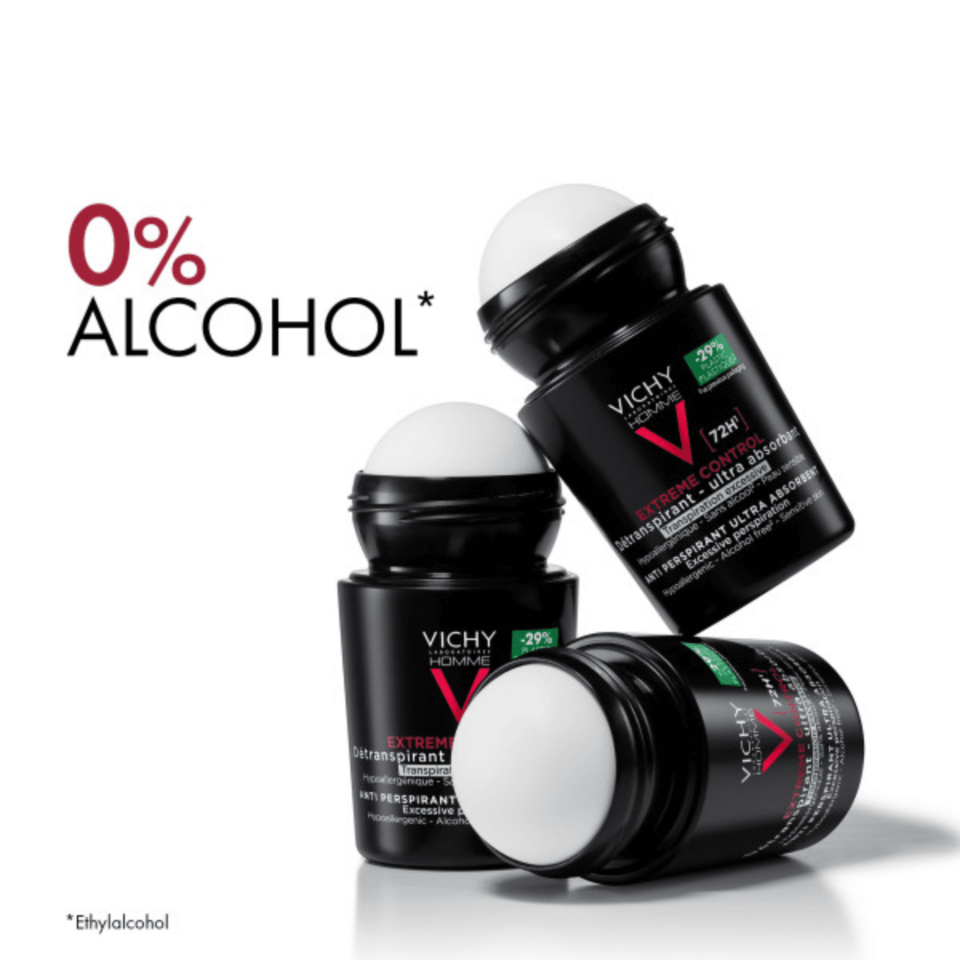 Vichy Homme Extreme Control Antitranspirant 72U Roller