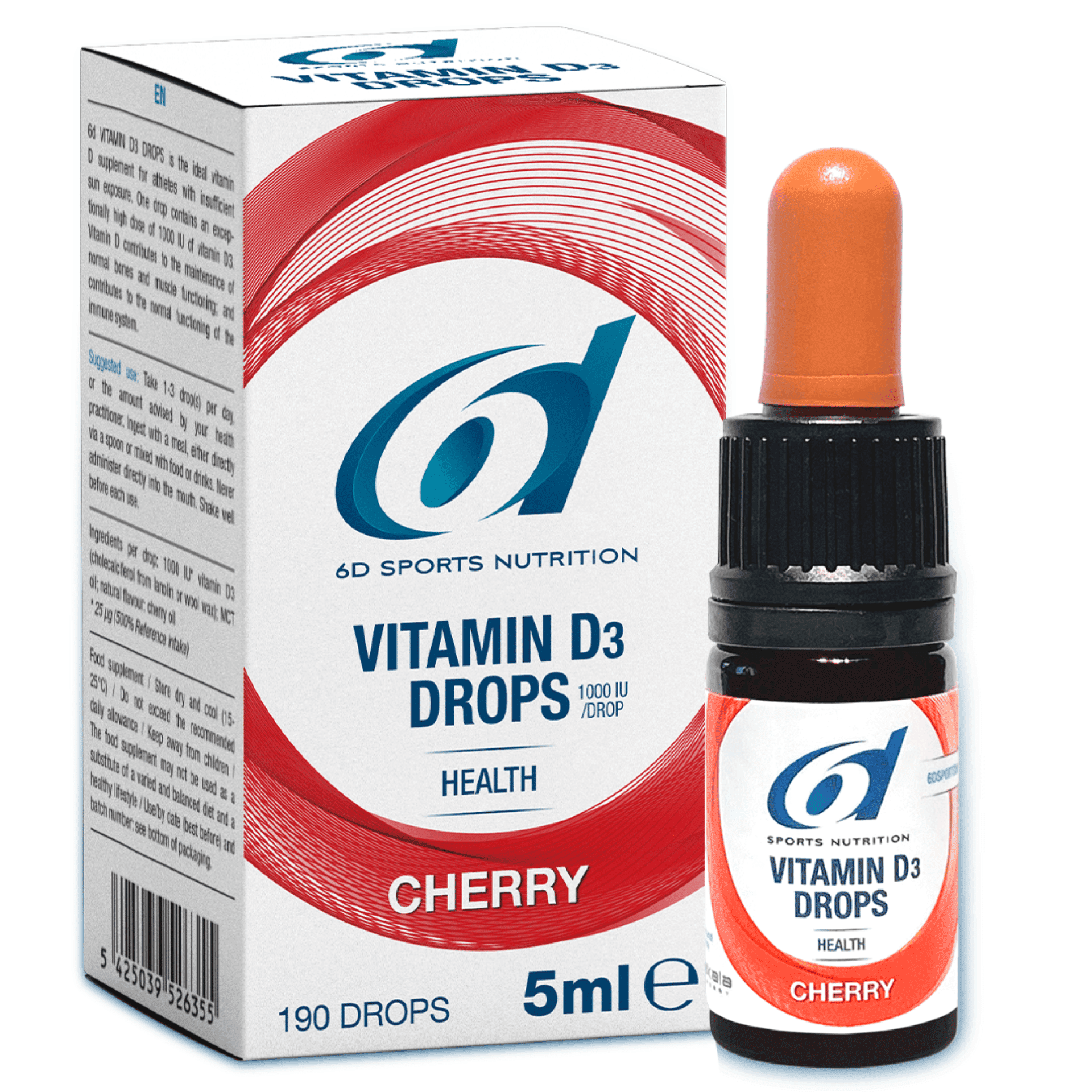 6d Vitamin D3 Drops Cherry