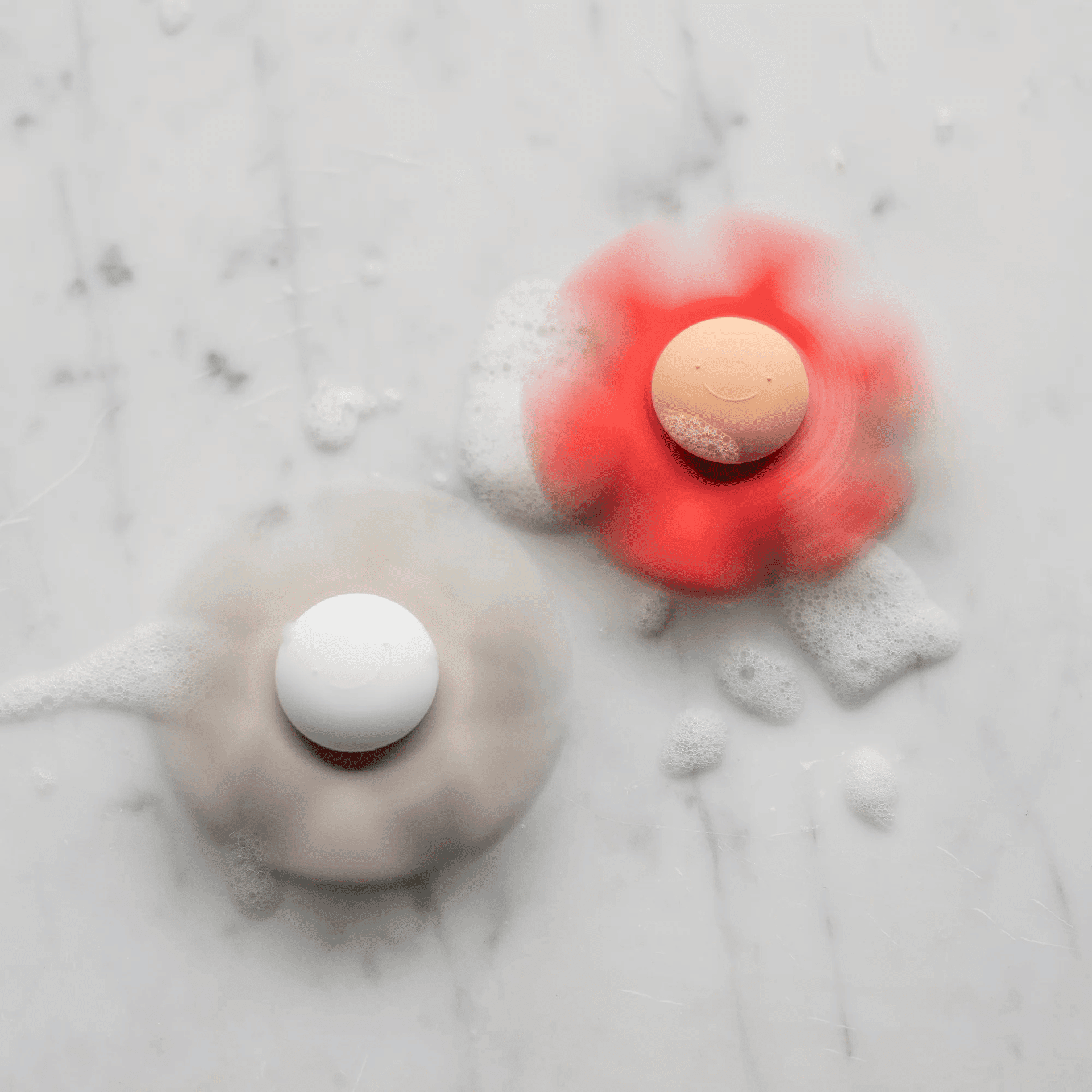 Nattou Siliconen Spinner Bloem Roze