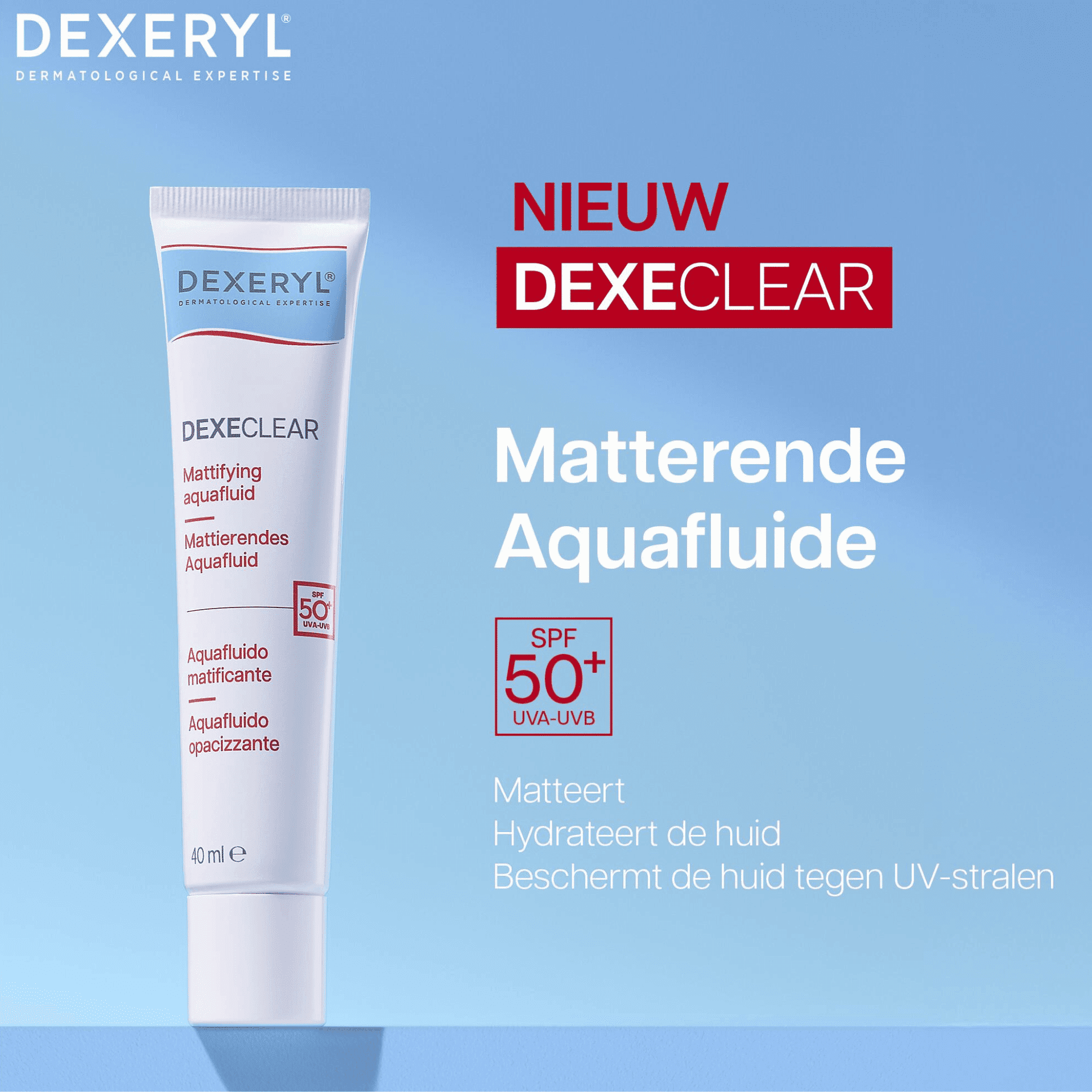 Dexeryl Dexeclear Matterende Aquafluid SPF 50+