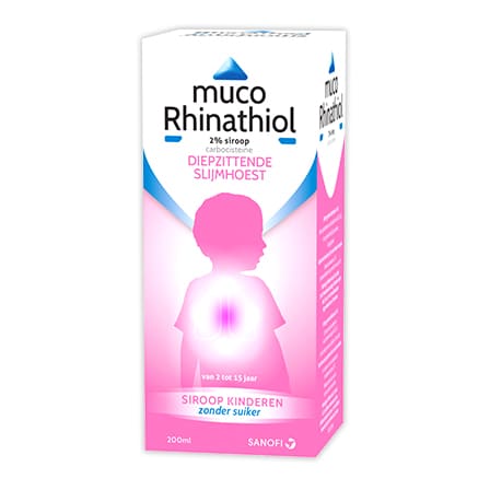 Muco Rhinathiol Siroop Kind zonder Suiker Muco Rhinathiol Siroop Kind zonder Suiker
