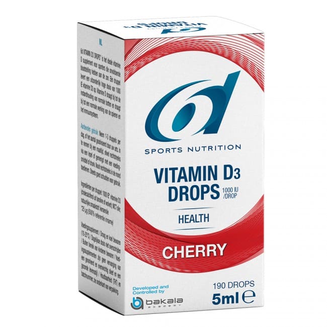 6d Sports Nutrition Vitamin D3 Drops Cherry