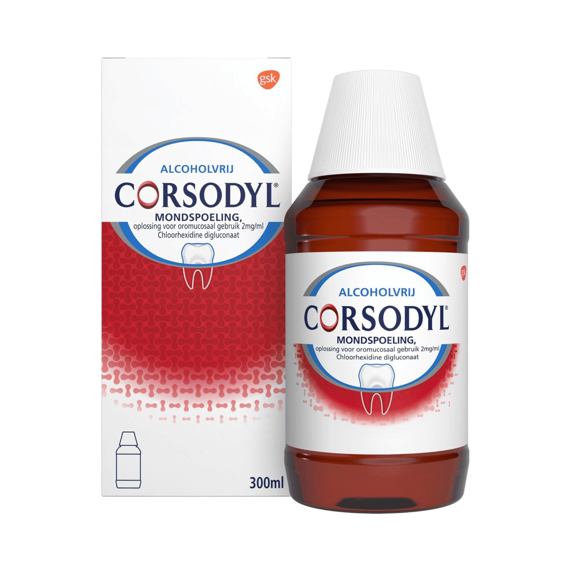 Corsodyl 2mg/ml Solution Bain Bouche 300ml Corsodyl 2mg/ml Solution Bain Bouche 300ml
