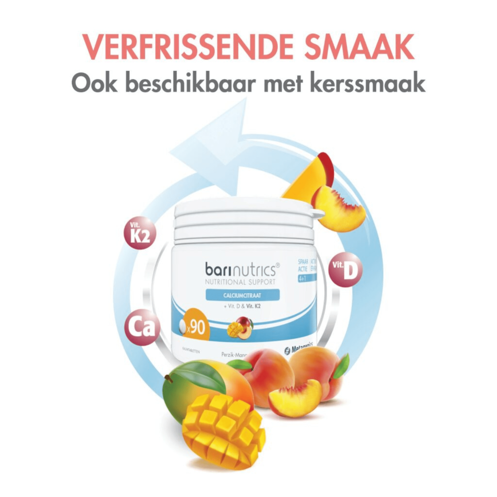 Barinutrics Cirate Calcium+k2 Cerise Comp Croq 90 Barinutrics Cirate Calcium+k2 Cerise Comp Croq 90