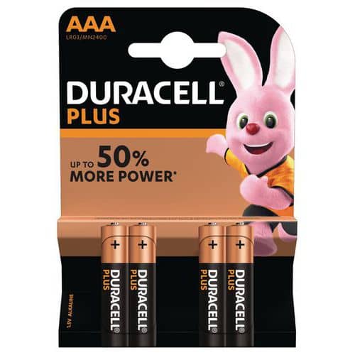 Duracell Plus AAA LR03 Batterijen Duracell Plus AAA LR03 Batterijen