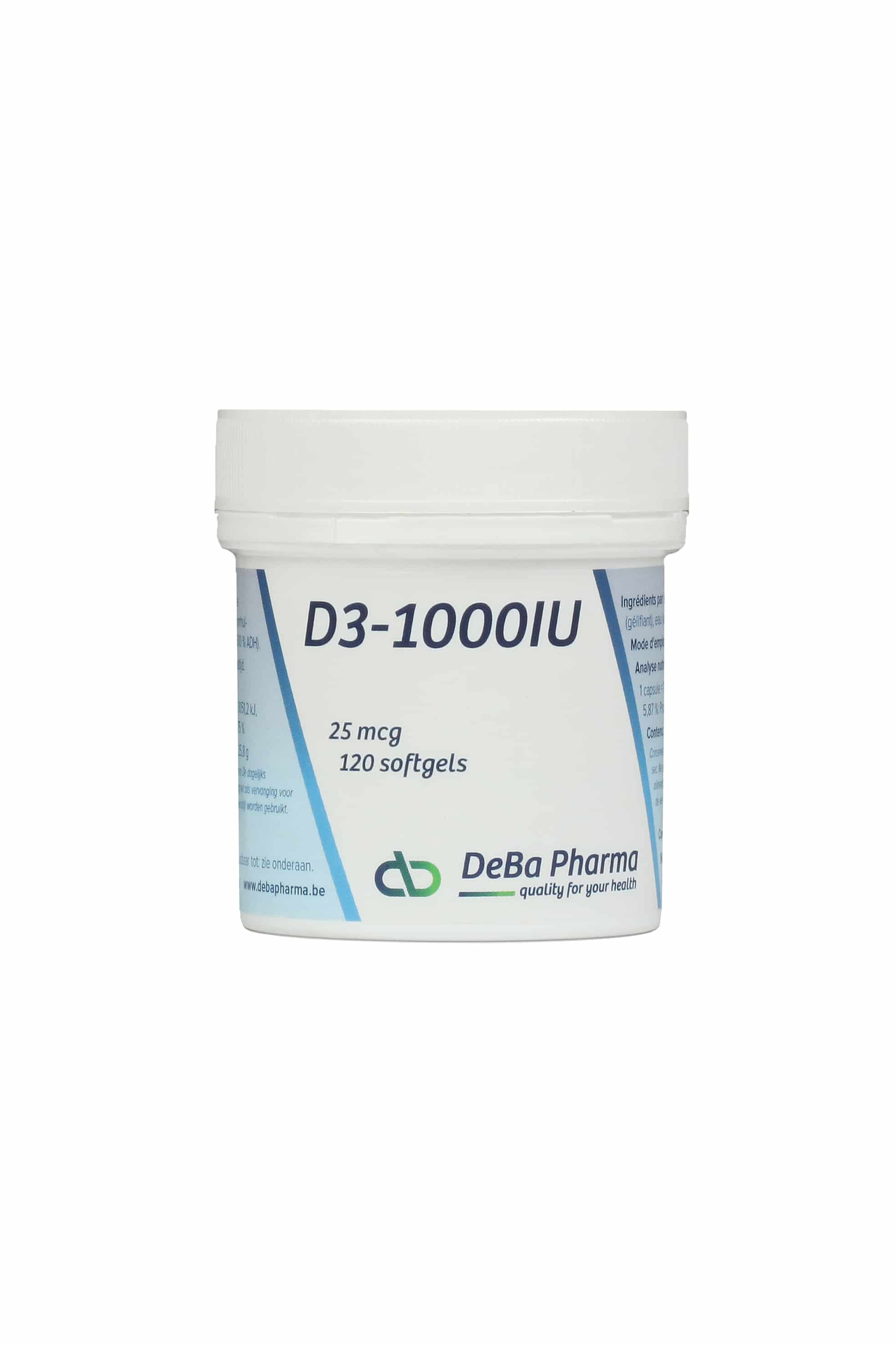 Deba Vitamine D3 1000IU Deba Vitamine D3 1000IU