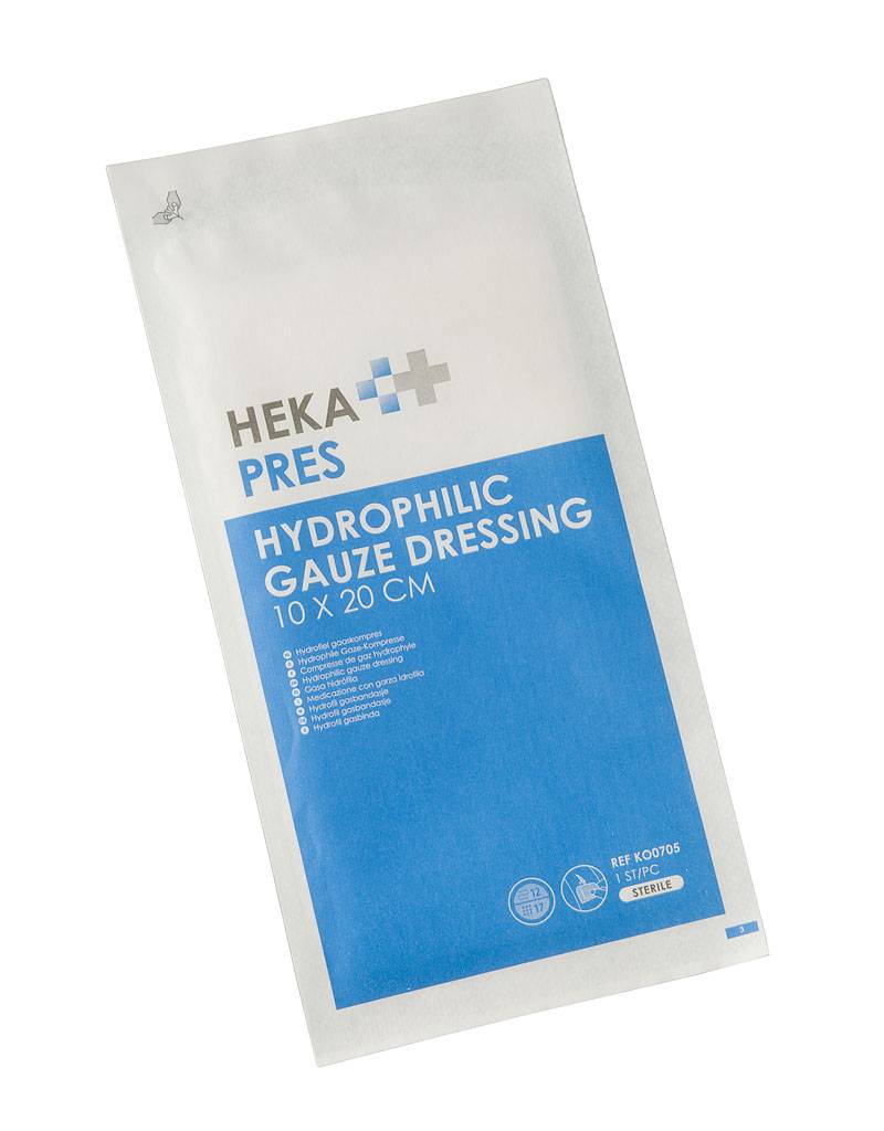 Hekapres Hydrofiel Gaas Kompres 10x20cm 12 lagen
