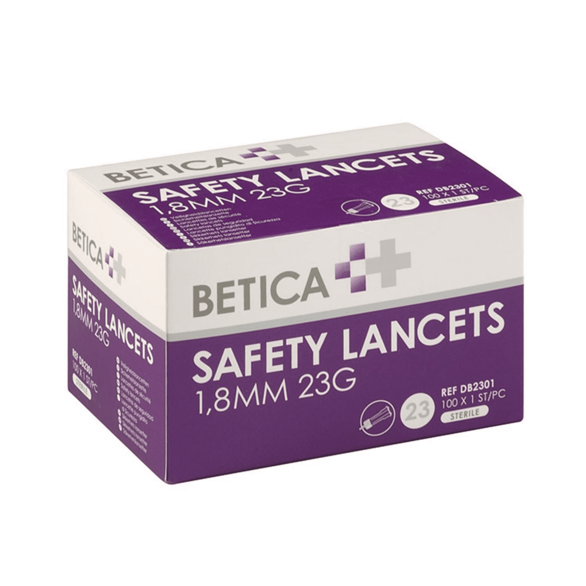 Betica Safety Lancets 1,8 mm 23 g 