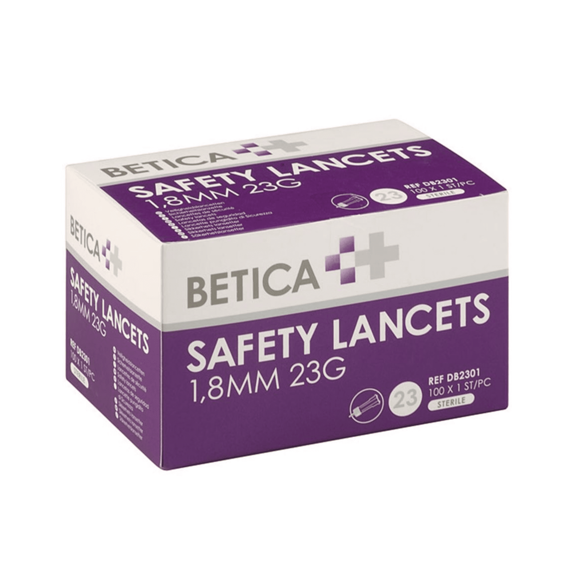 Betica Safety Lancets 1,8 mm 23 g Betica Safety Lancets 1,8 mm 23 g