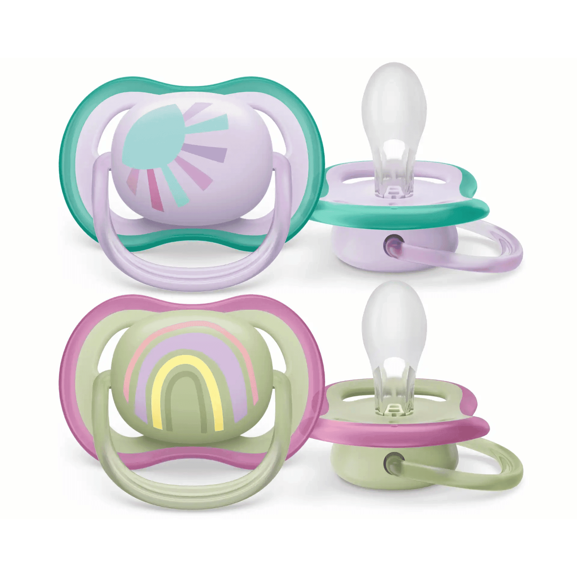 Avent Ultra Air Fopspeen 0-6M Zon/Regenboog SCF085/30