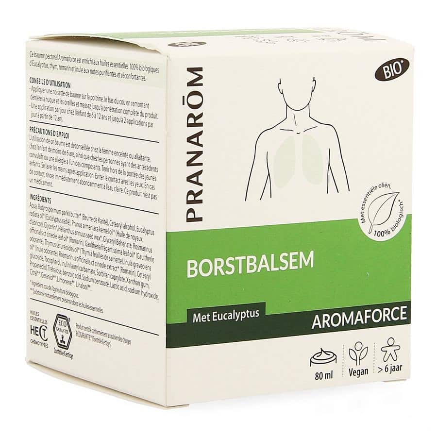 Pranarom Aromaforce Borstbalsem Pranarom Aromaforce Borstbalsem