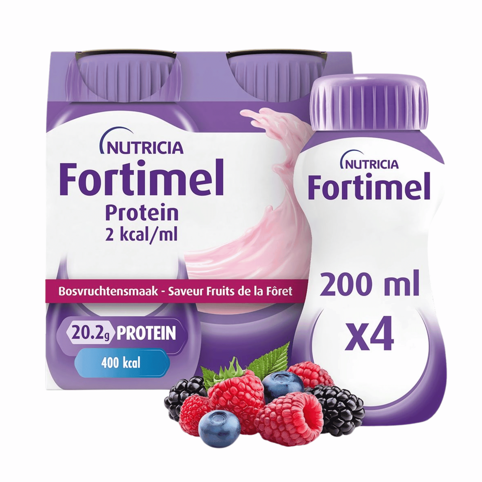 Fortimel Protein 2kcal Fraise 4x200ml Fortimel Protein 2kcal Fraise 4x200ml