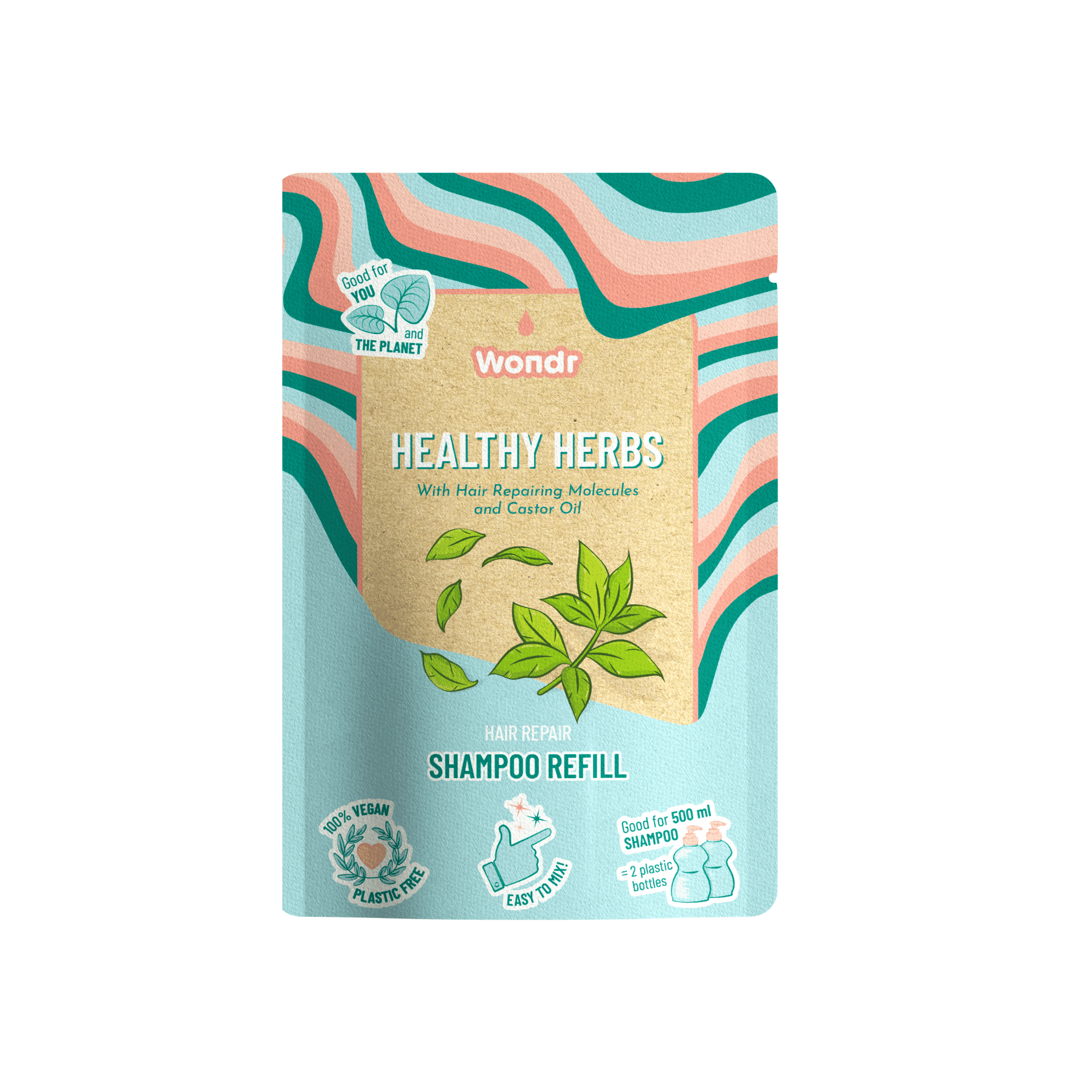 WONDR Shampoo Refill Healthy Herbs
