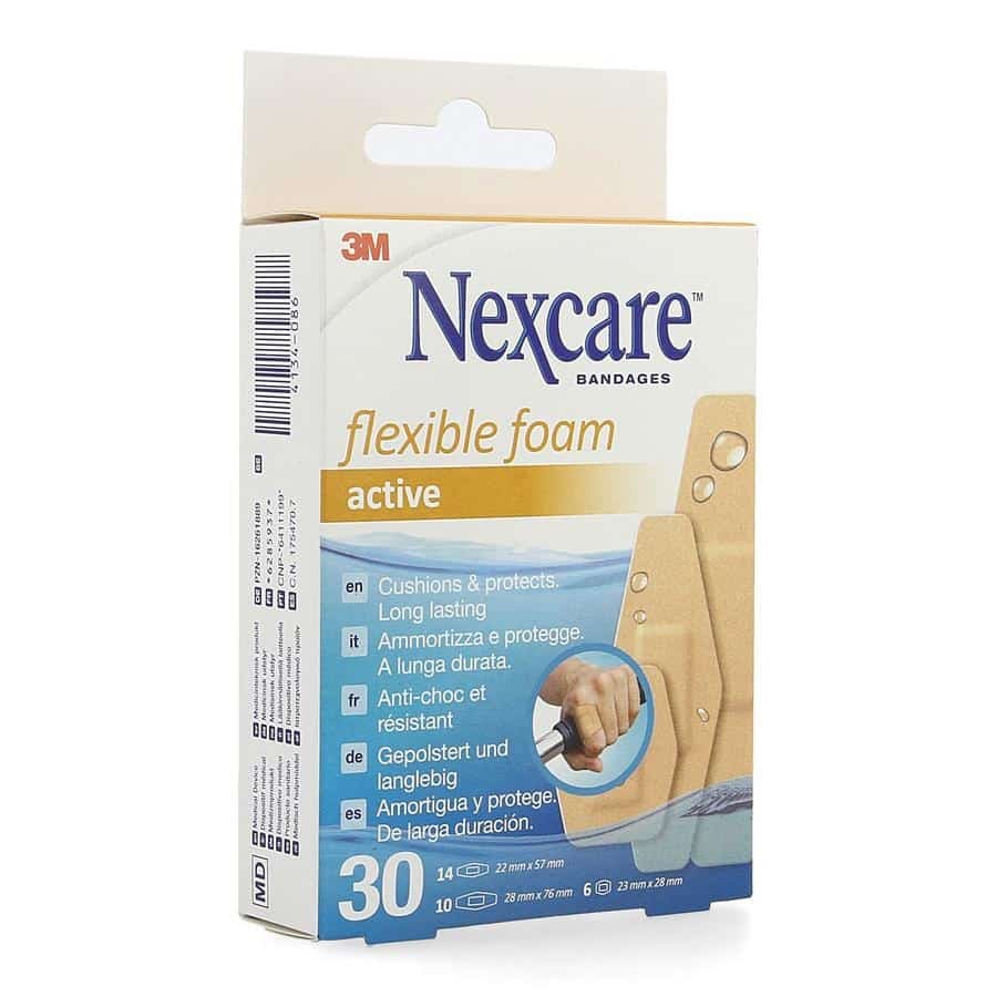 Nexcare Flexible Foam Active Pleisters Assortiment Nexcare Flexible Foam Active Pleisters Assortiment