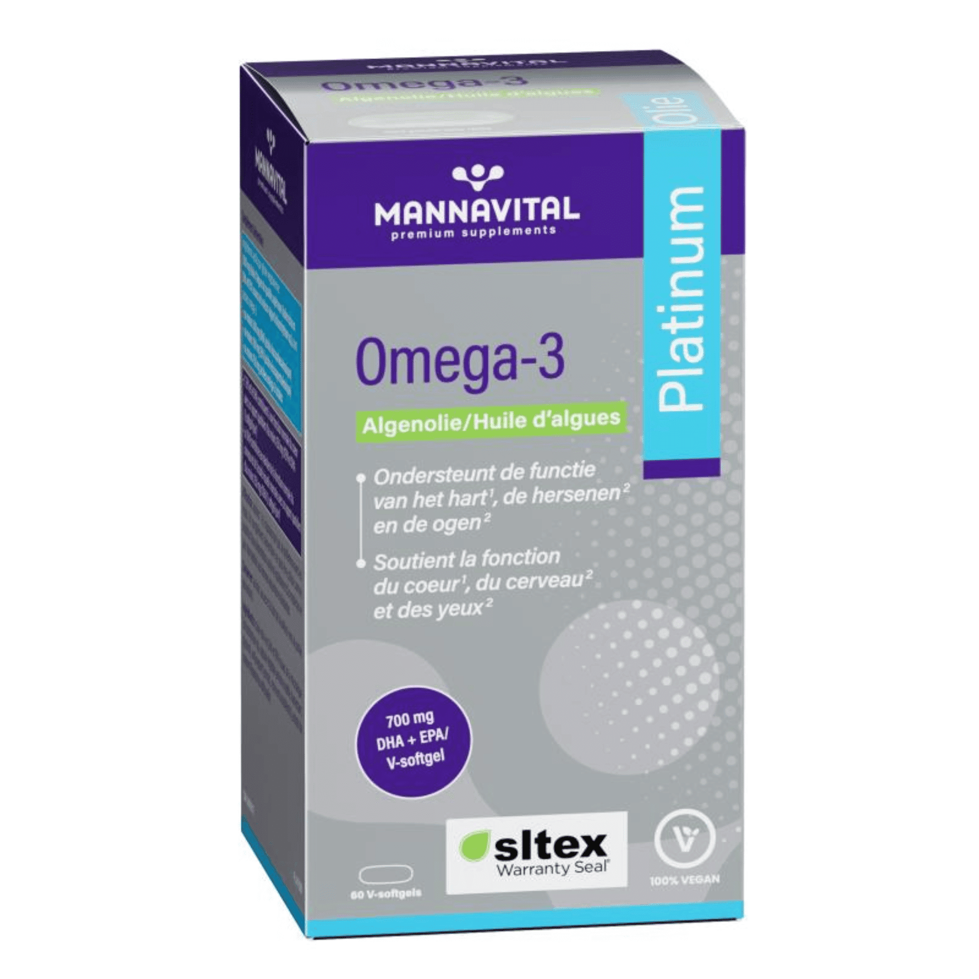 Mannavital Omega 3 Huile Algues V-caps 60 Mannavital Omega 3 Huile Algues V-caps 60