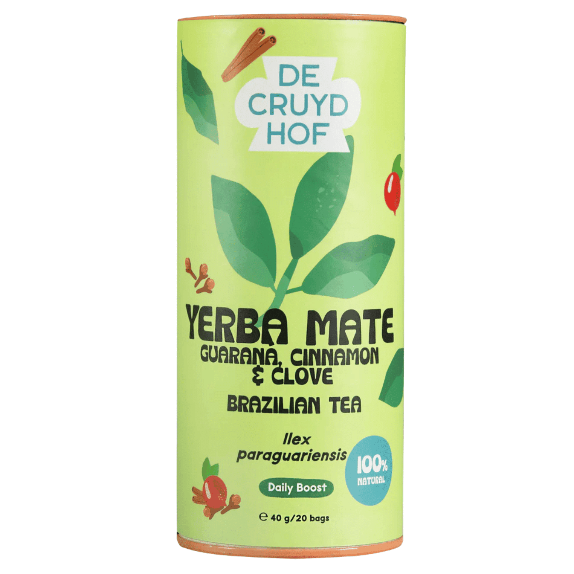 De Cruydhof Yerba Mate Guarana, Cinnamon & Clove Brazilian Tea