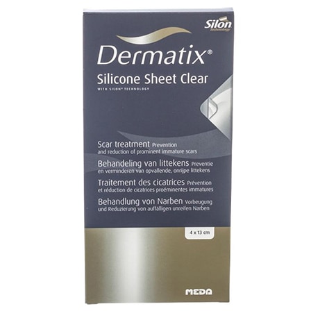 Dermatix Clear Sheet Silicone 4 x 13 cm Dermatix Clear Sheet Silicone 4 x 13 cm