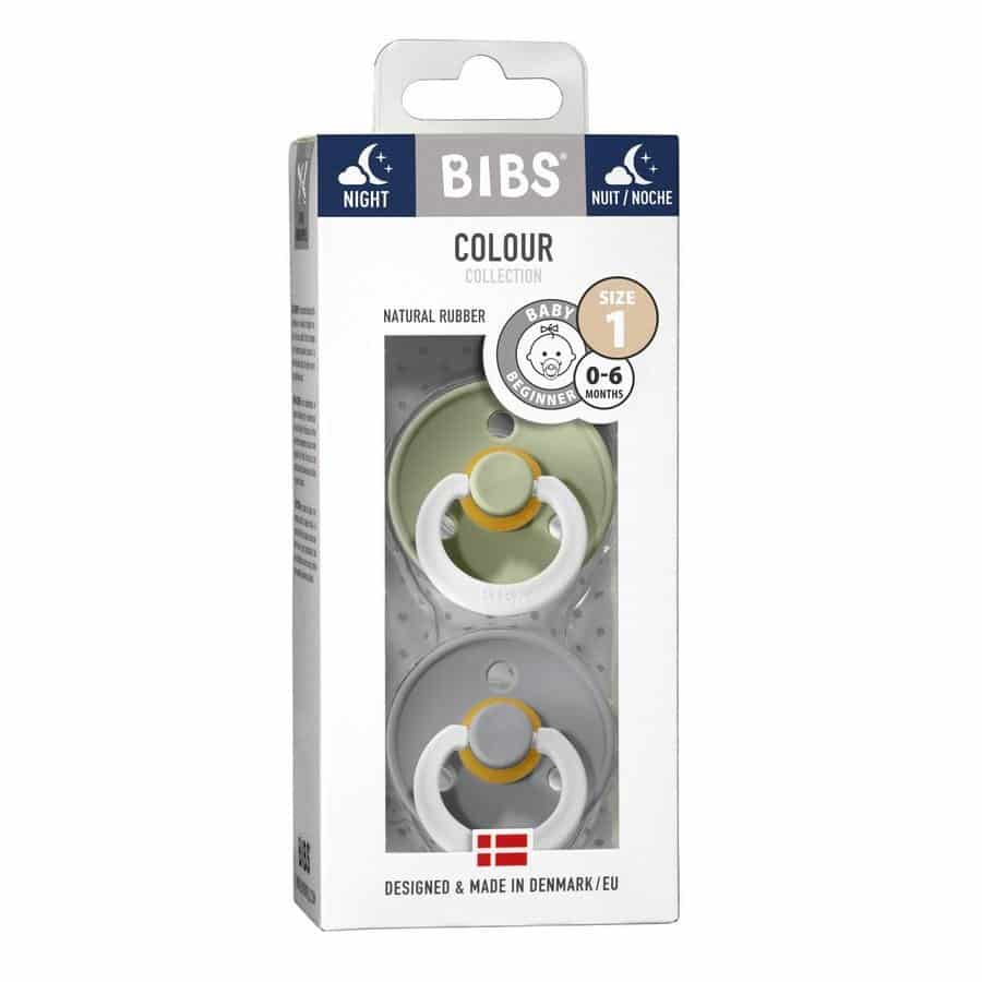 Bibs Fopspeen Duo Night Sage/Cloud 0-6 Bibs Fopspeen Duo Night Sage/Cloud 0-6
