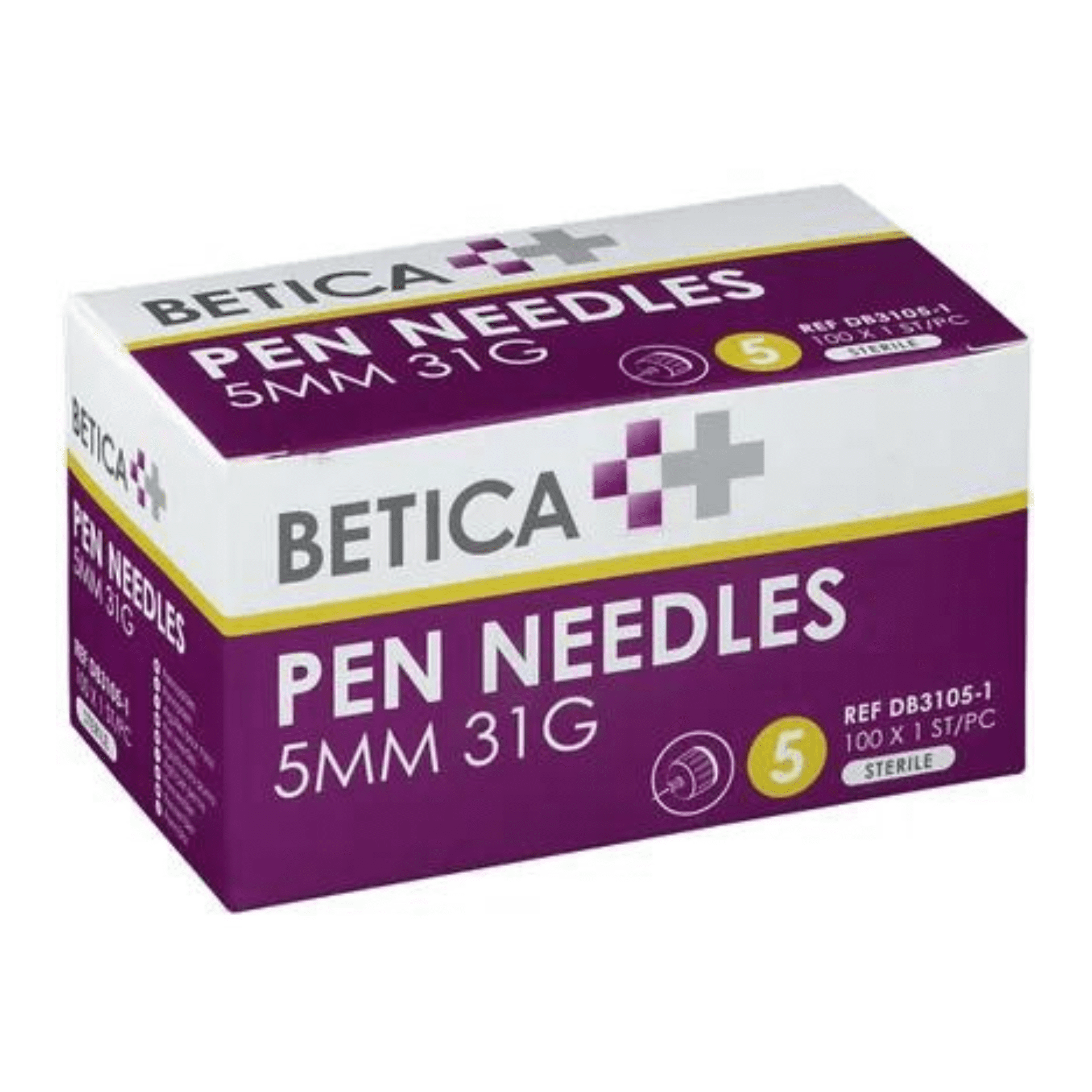 Betica Aiguilles Stylo Inj Doubl Secur.5mm 31g 100