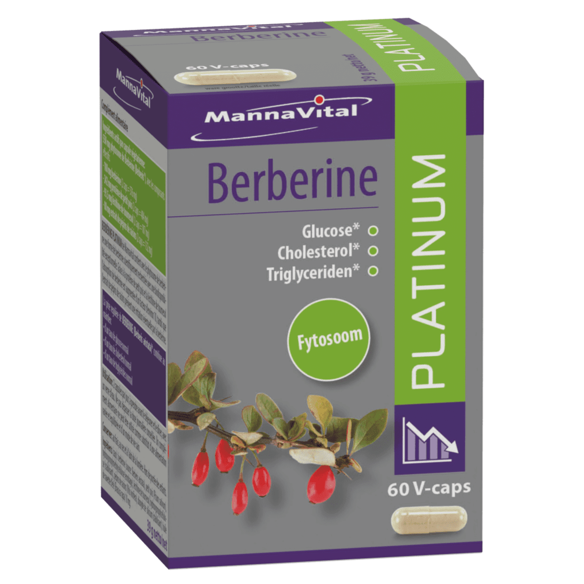Mannavital Berberine Platinum 60 capsules