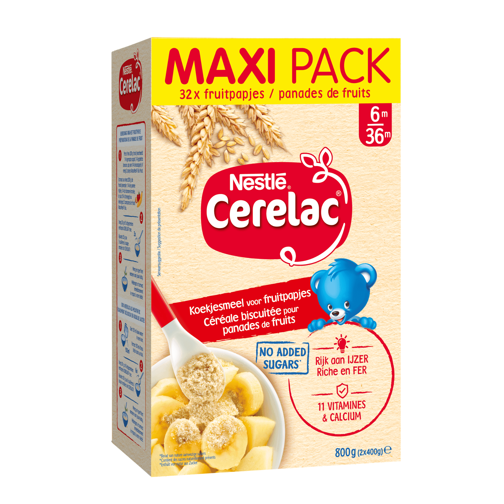 Nestlé Cerelac Koekjesmeel voor Fruitpapjes