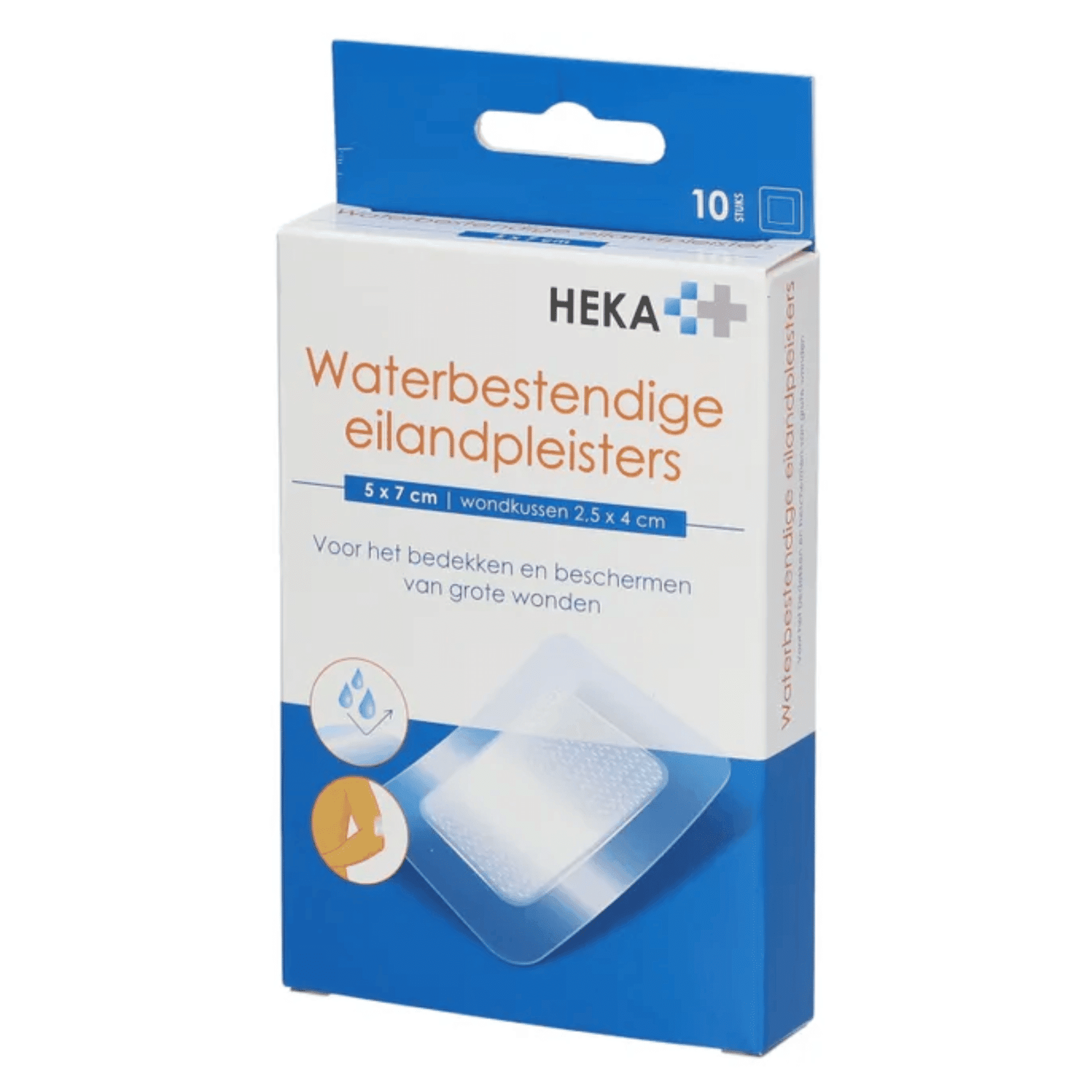 HEKA Eilandpleister Transparant Steriel Waterproof 5 x 7 cm HEKA Eilandpleister Transparant Steriel Waterproof 5 x 7 cm