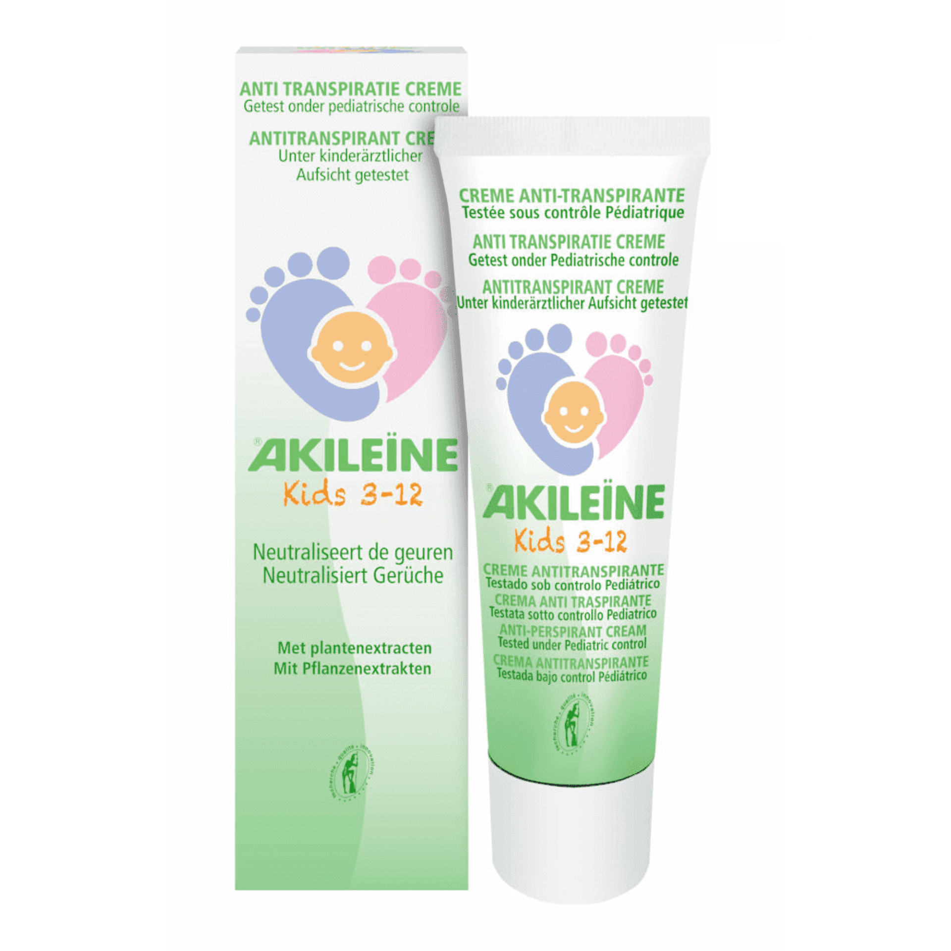 Akileïne Kids Anti-transpiratie Crème 3-12 Jaar 50 ml