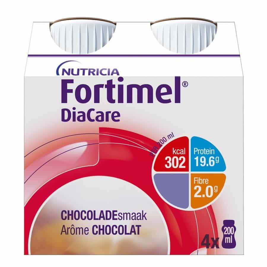 Fortimel DiaCare goût chocolat Bouteilles 4x200ml Fortimel DiaCare goût chocolat Bouteilles 4x200ml