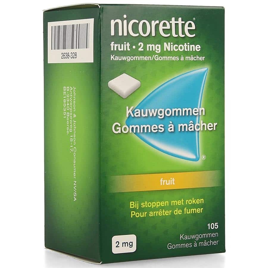 Nicorette Fruit Kauwgom 2 mg Nicorette Fruit Kauwgom 2 mg