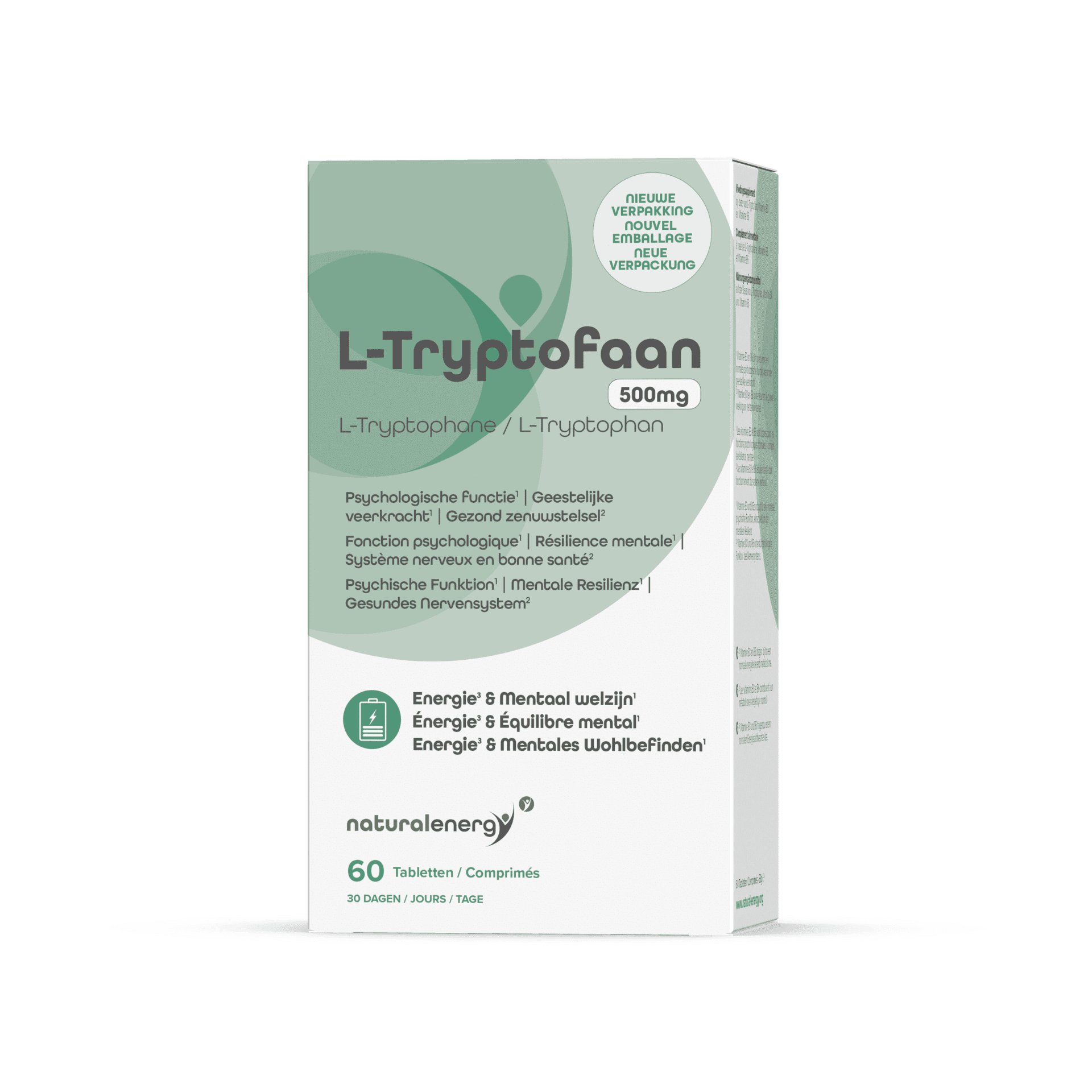 l-tryptophane 500mg Comp60 Natural Energy Labophar