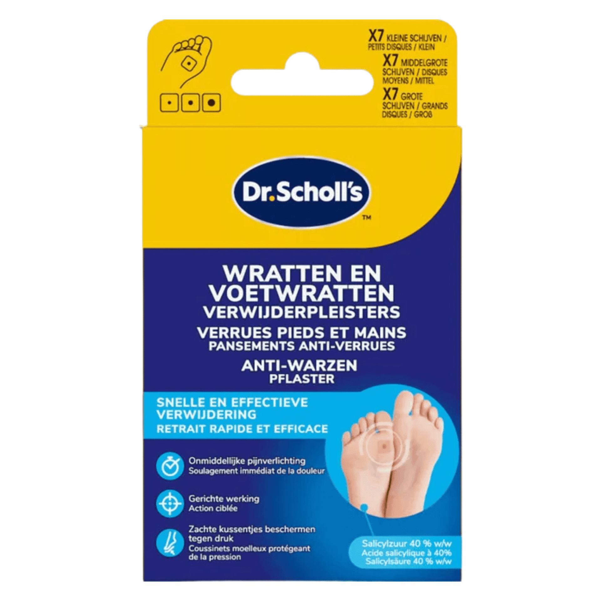 Dr. Scholl's Wratten en Voetwratten Verwijderpleisters