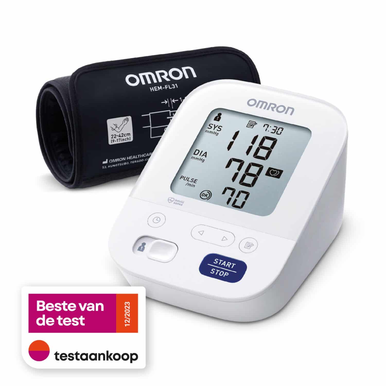 Omron M3 Comfort Automatische Bloeddrukmeter Bovenarm Omron M3 Comfort Automatische Bloeddrukmeter Bovenarm