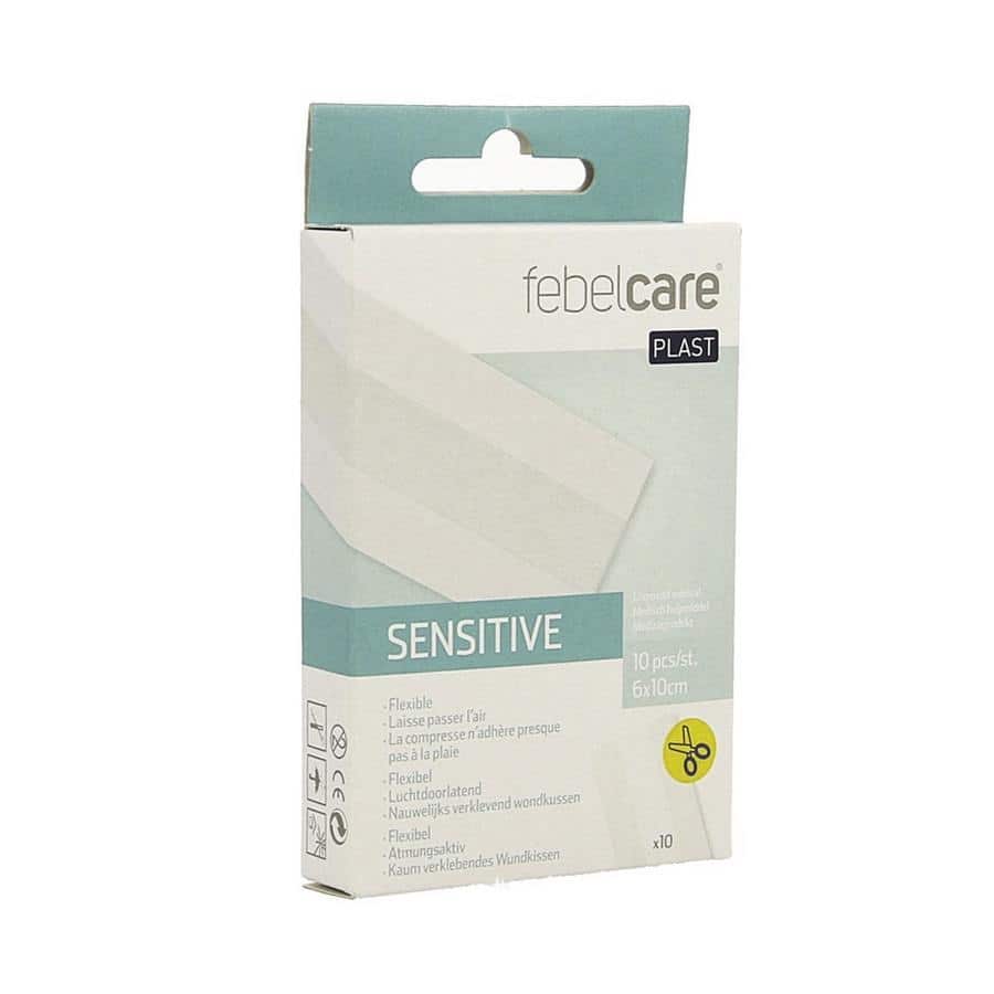 Febelcare Plast Sensitive Uncut 10 x 6 cm