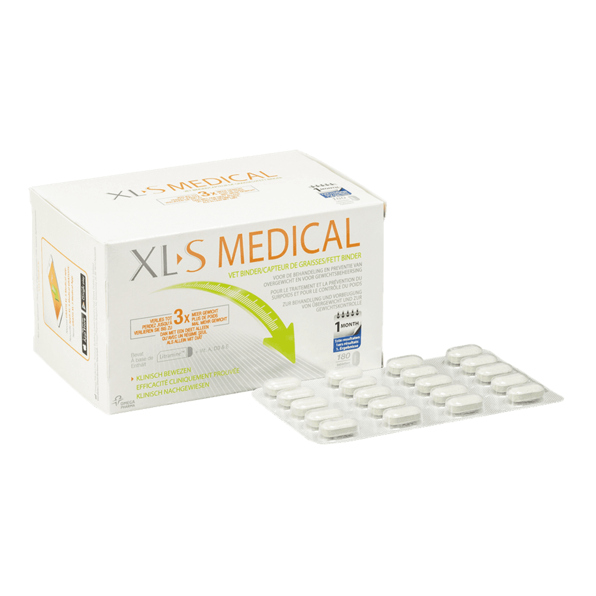 XLS Medical Vetbinder ondersteunt je dieet en helpt om af te vallen 180 tabletten