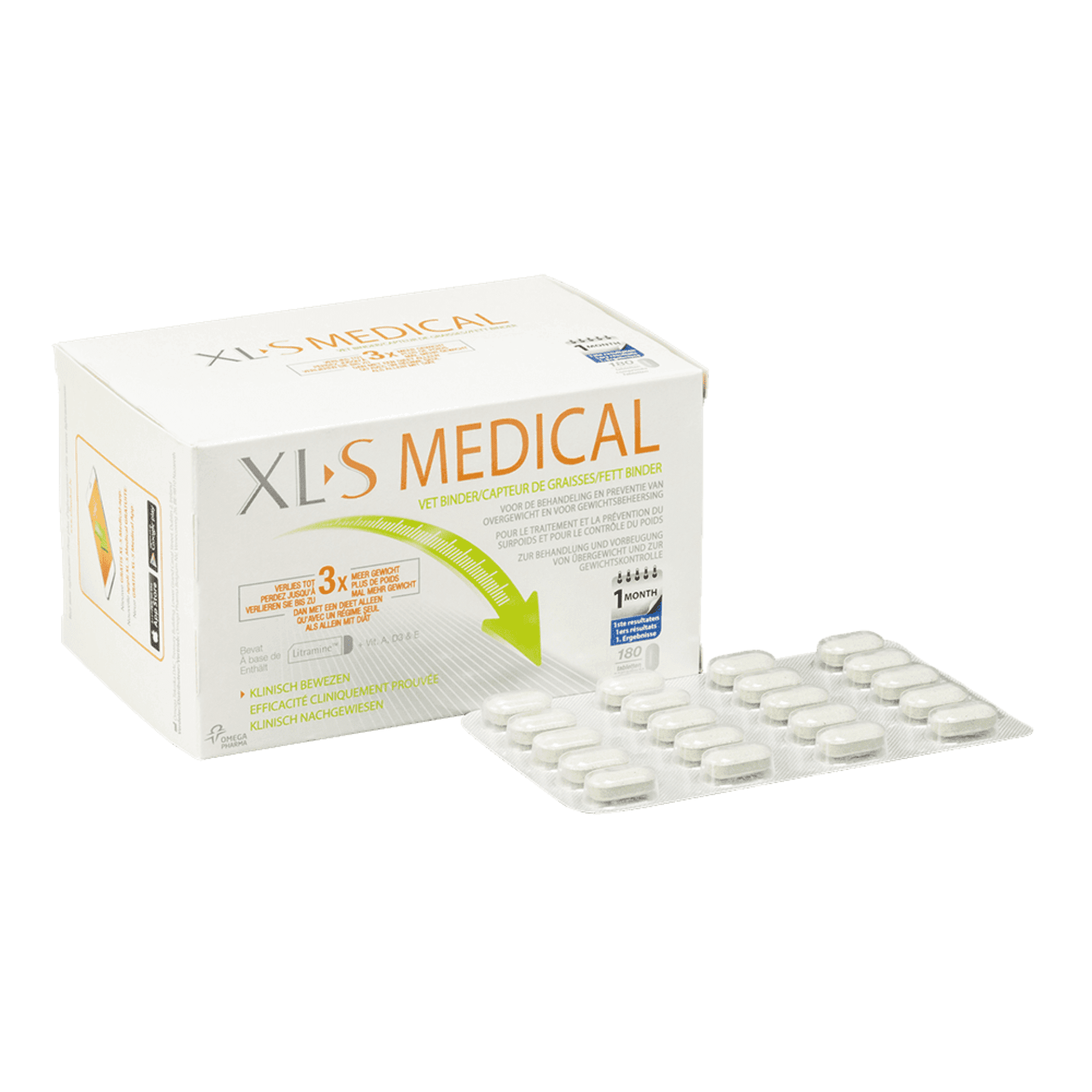 XLS Medical Vetbinder ondersteunt je dieet en helpt om af te vallen 180 tabletten XLS Medical Vetbinder ondersteunt je dieet en helpt om af te vallen 180 tabletten