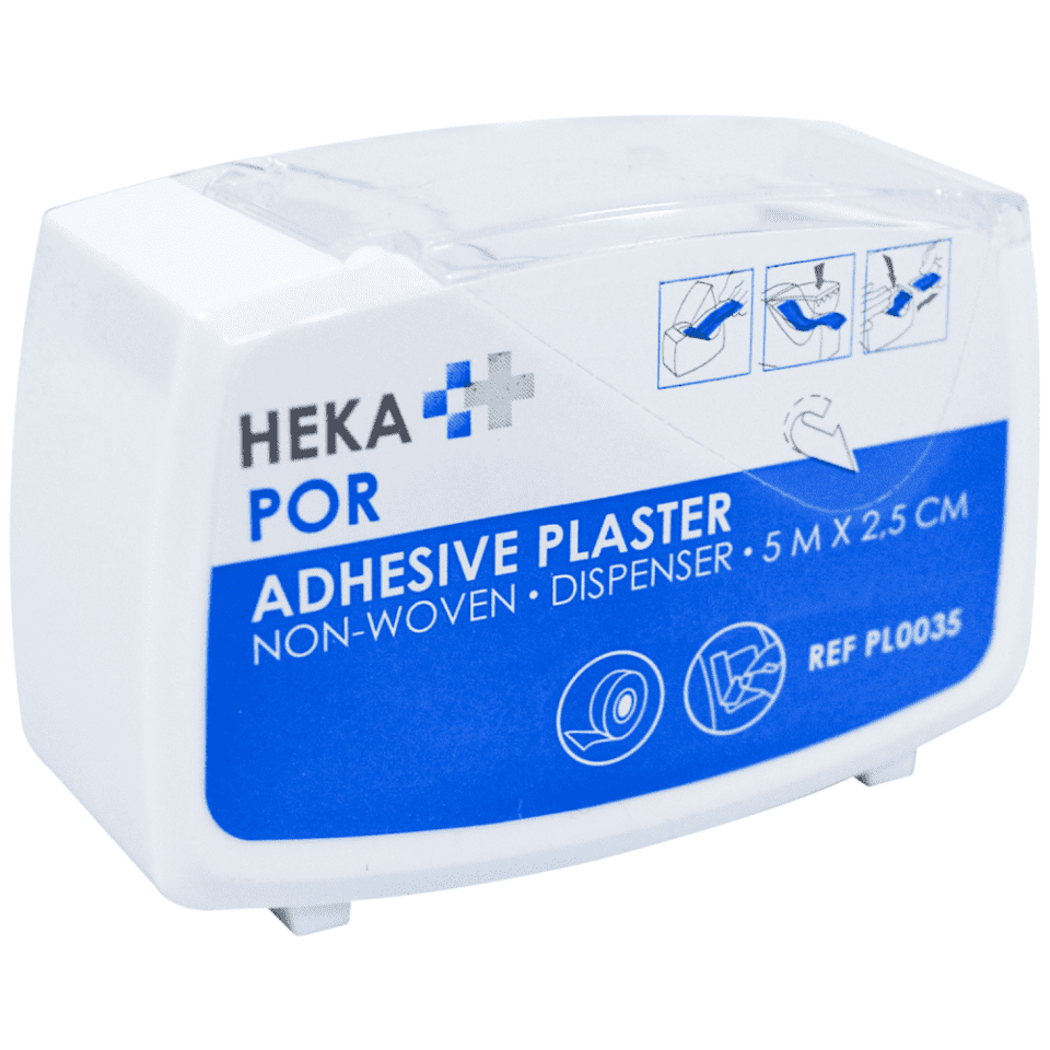 Heka Por Non-woven Dispenser 5 m x 2,5 cm Heka Por Non-woven Dispenser 5 m x 2,5 cm