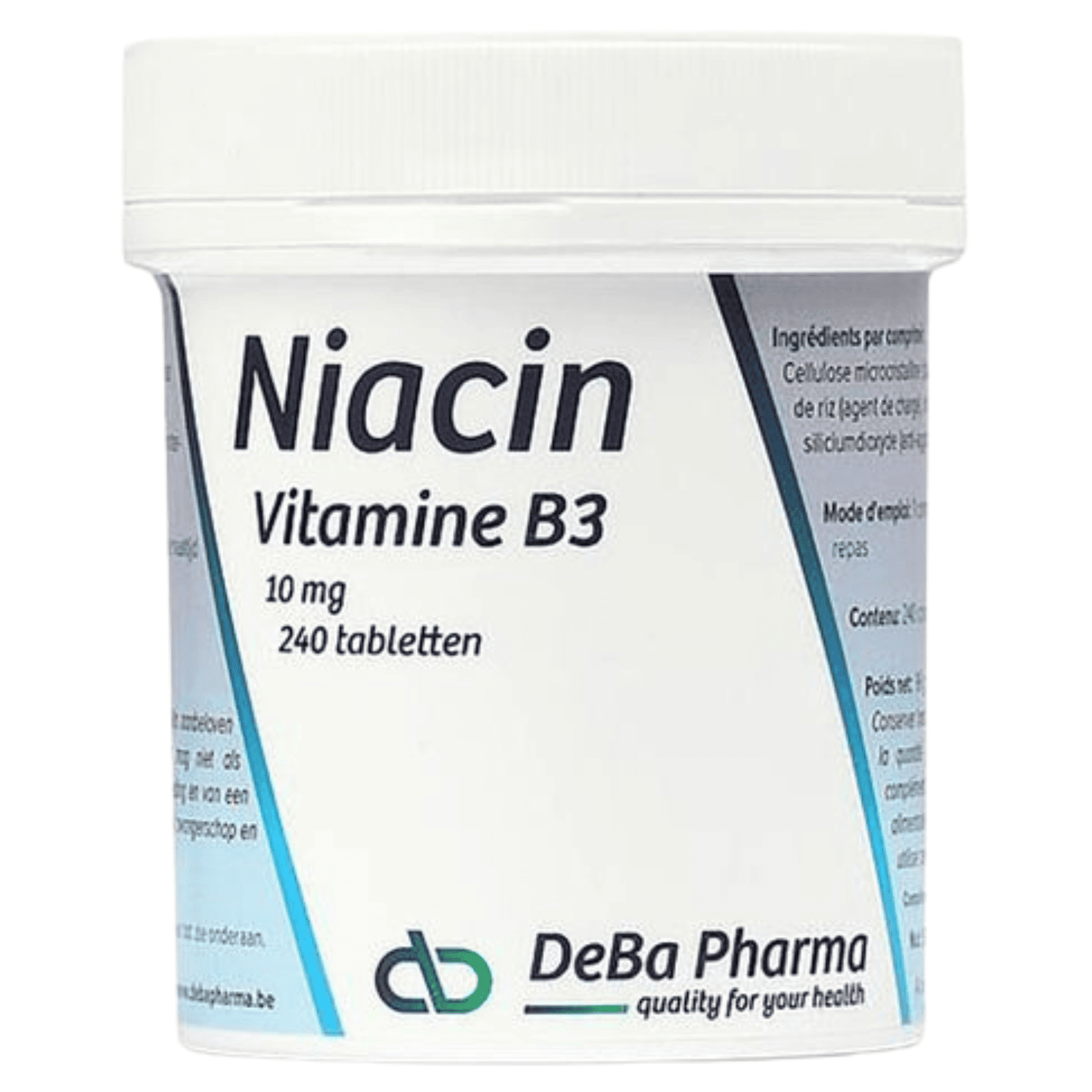Deba Niacin 10 mg (Vitamine B3) Deba Niacin 10 mg (Vitamine B3)