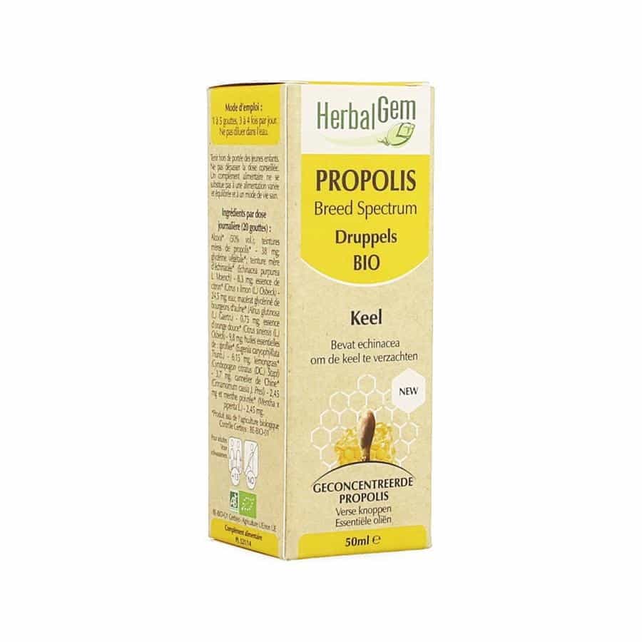 Herbalgem Propolis Breed Spectrum Druppels Herbalgem Propolis Breed Spectrum Druppels